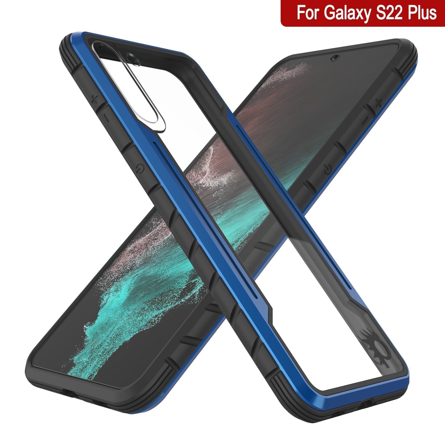 Capa de proteção militar Punkcase S22+ Plus Ravenger Cover de várias camadas [Azul Marinho]