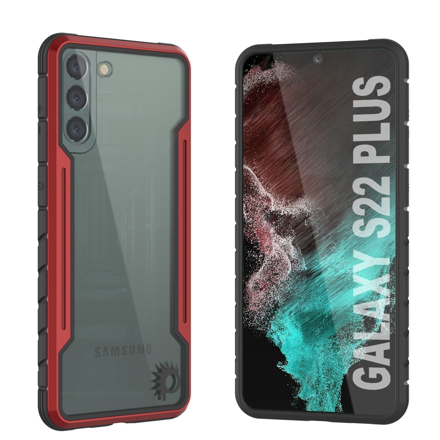 Capa protetora militar de camada múltipla Punkcase S22+ Plus Ravenger [Vermelho]