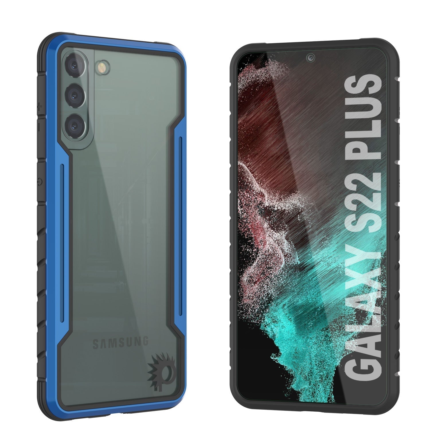 Capa de proteção militar Punkcase S22+ Plus Ravenger Cover de várias camadas [Azul Marinho]