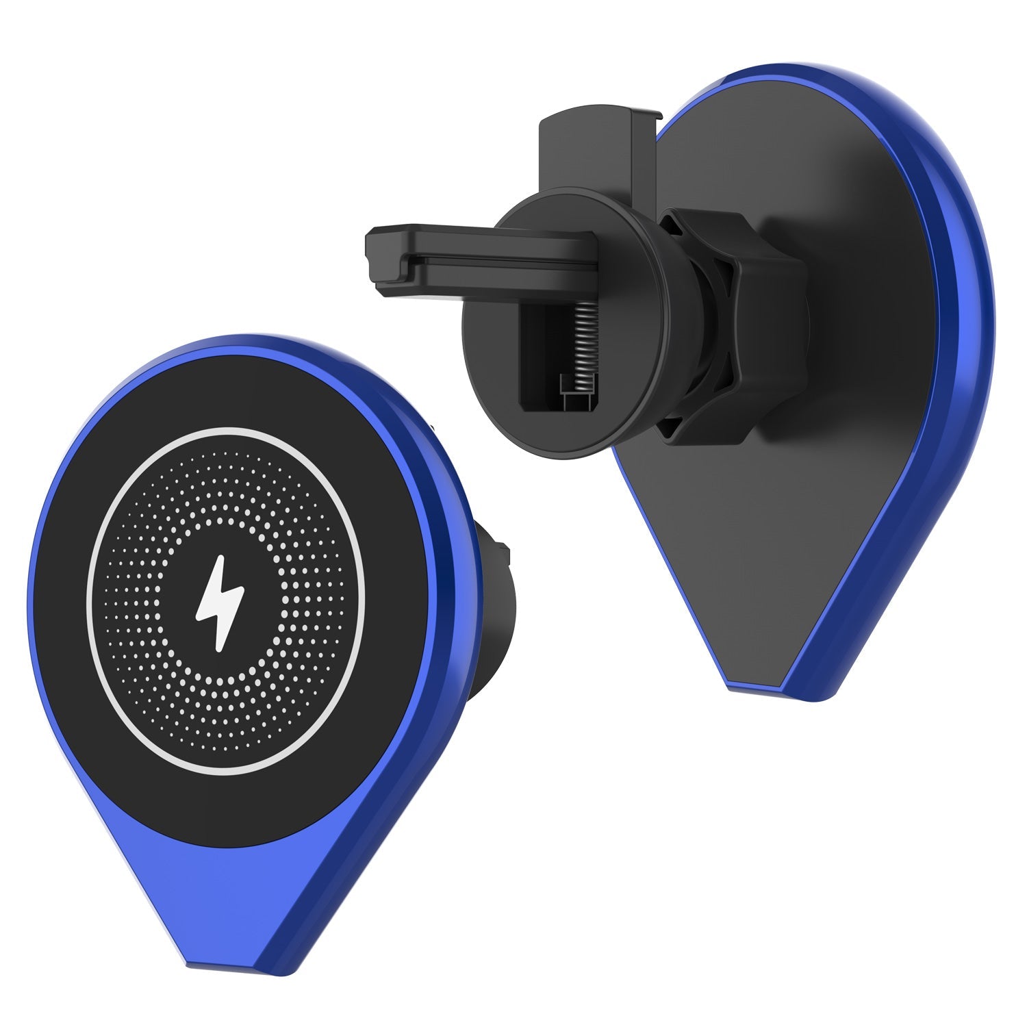 Carregador sem fio Punkcase [Série F8] Carregador universal rápido de 15W para suporte de ventilador de ar [Azul]