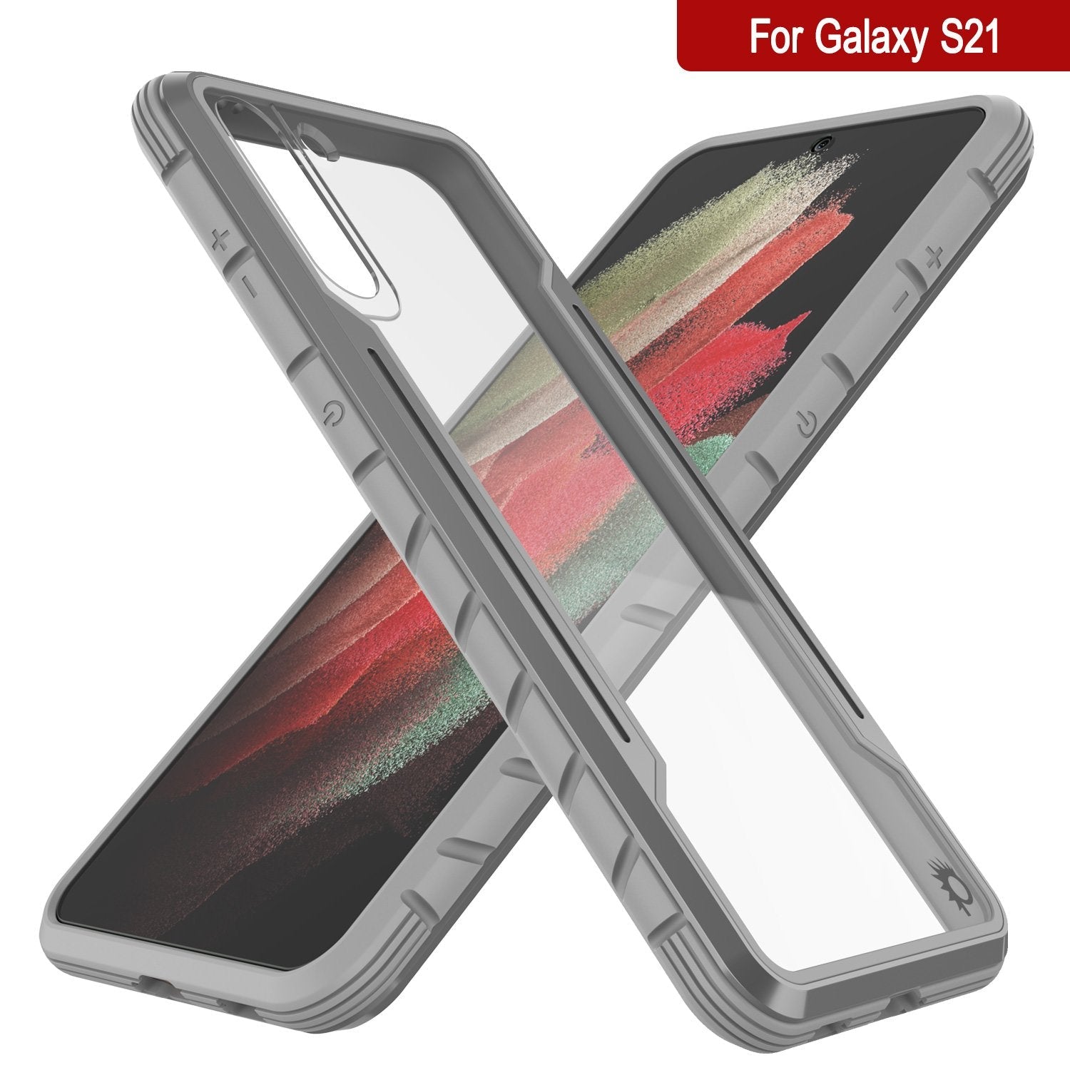 Capa protetora de grau militar Punkcase S21 ravenger Capa protetora de várias camadas [Grey]