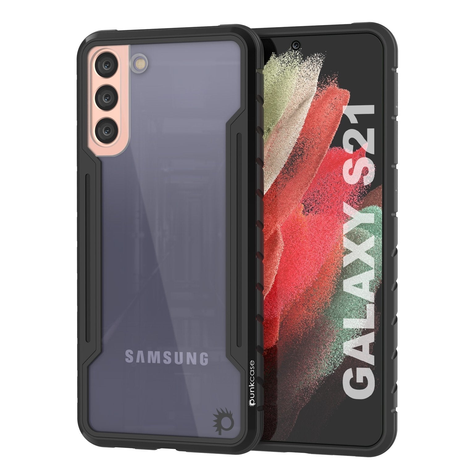 Capa Punkcase S21 Ravenger Protetora de Grau Militar de Múltiplas Camadas [Preto]