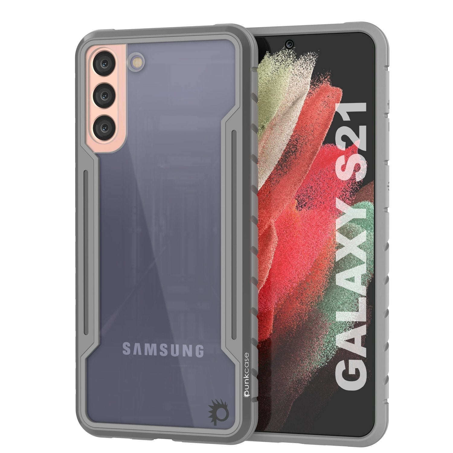 Capa protetora de grau militar Punkcase S21 ravenger Capa protetora de várias camadas [Grey]