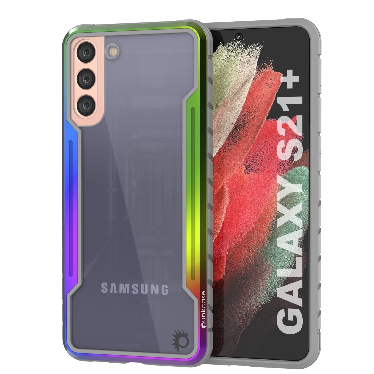 Capa protetora multilayer Punkcase S21+ Plus Ravenger Military Grade [Arco-íris]