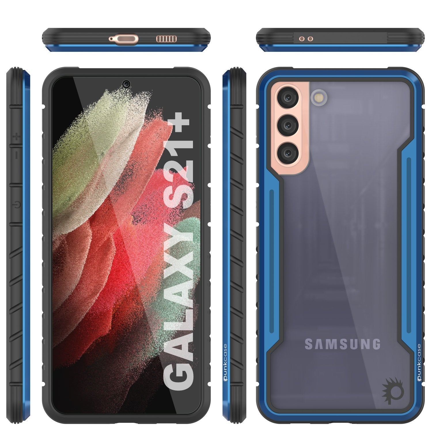 Capa protetora Punkcase S21+ Plus Ravenger de Grau Militar de Múltiplas Camadas [Azul]