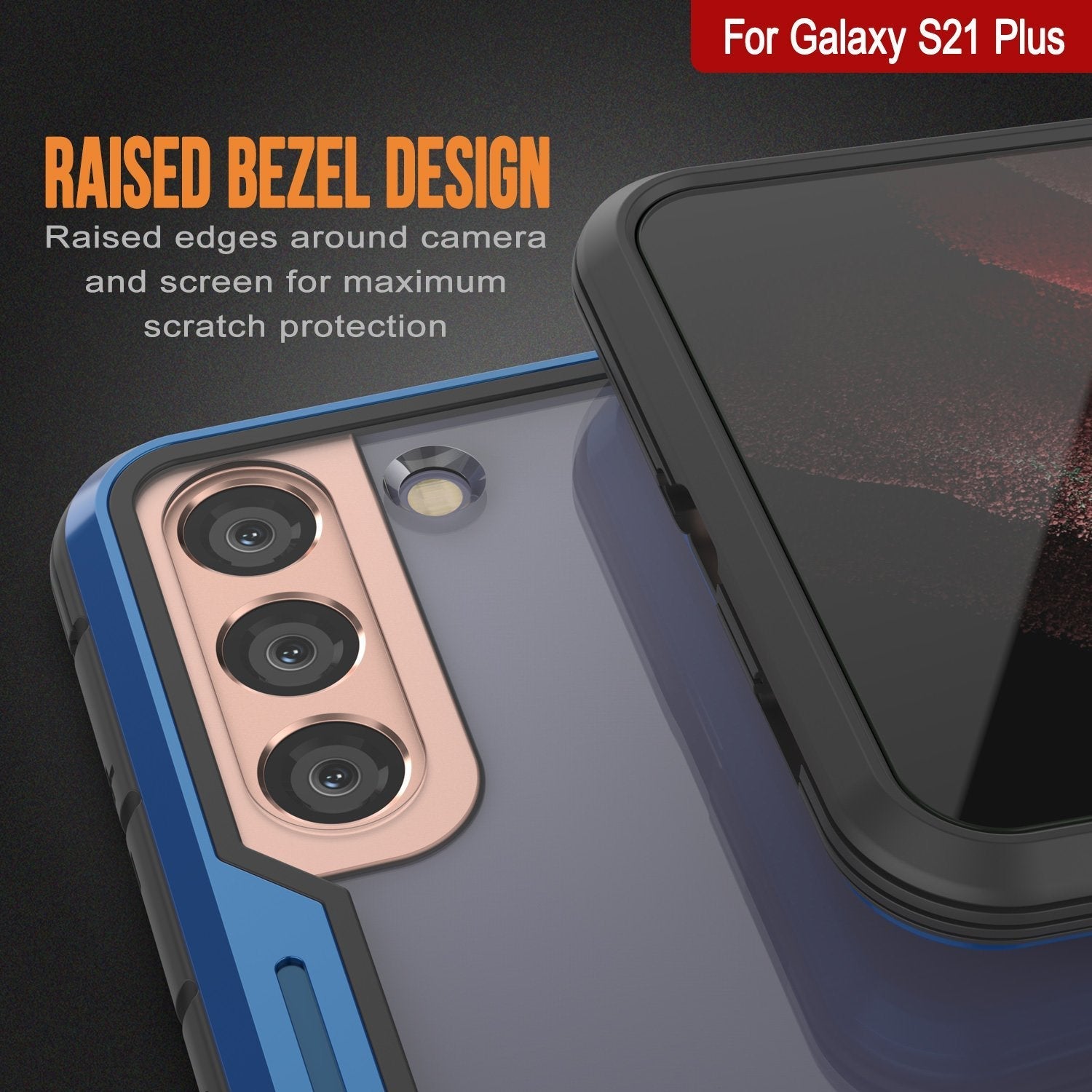 Capa protetora Punkcase S21+ Plus Ravenger de Grau Militar de Múltiplas Camadas [Azul]