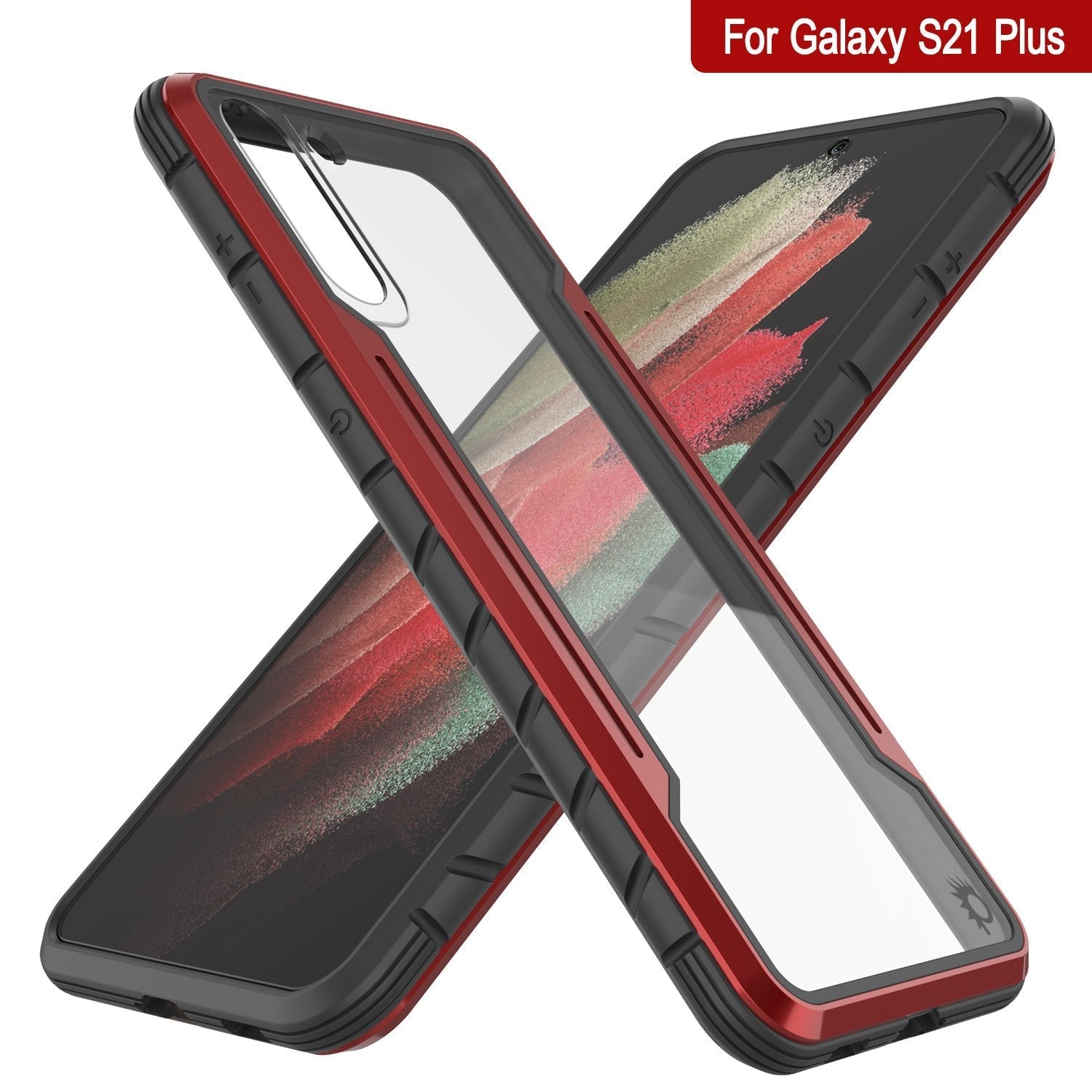 Capa protetora Punkcase S21+ Plus Ravenger de grau militar multi-camada [Vermelho]