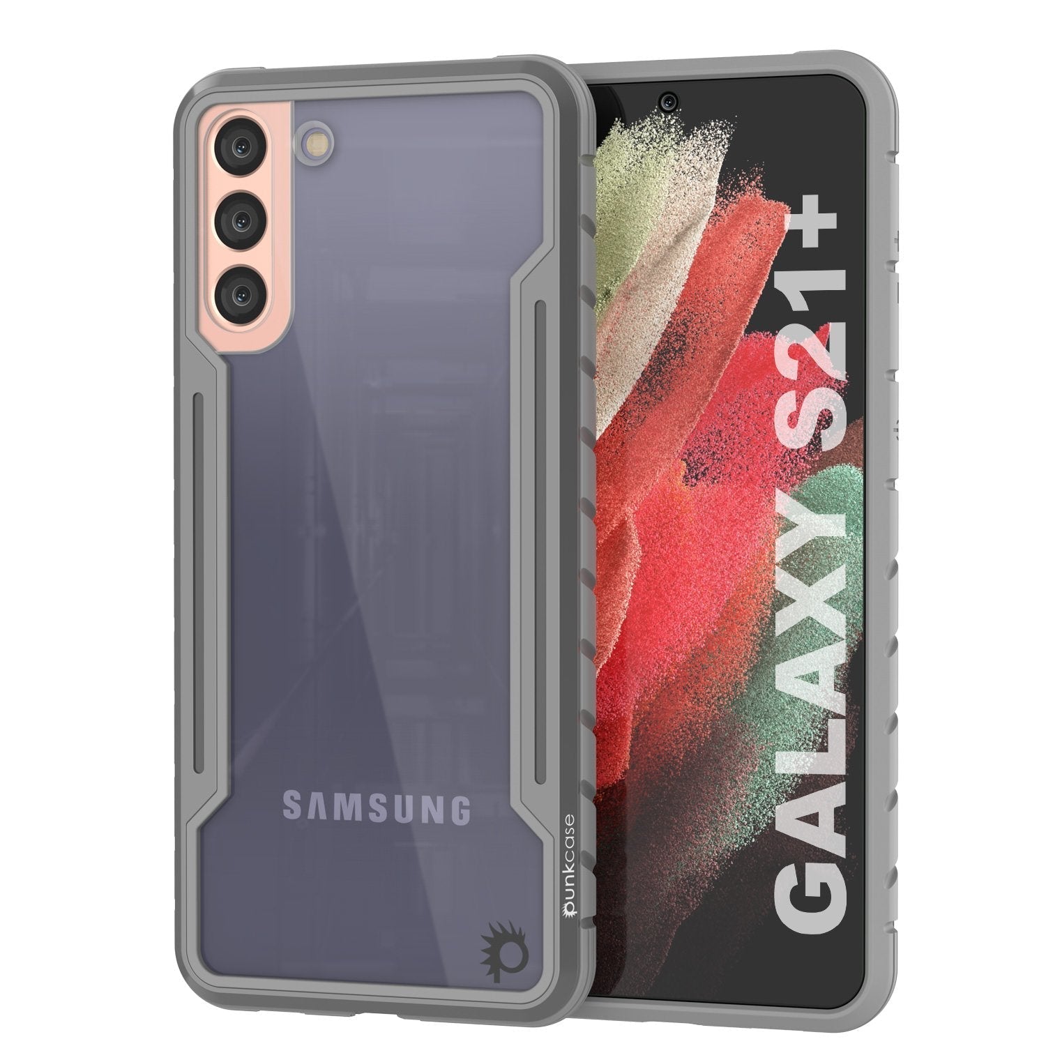 Capa Punkcase S21+ Plus ravenger Protetora de Grau Militar de Múltiplas Camadas [Cinza]