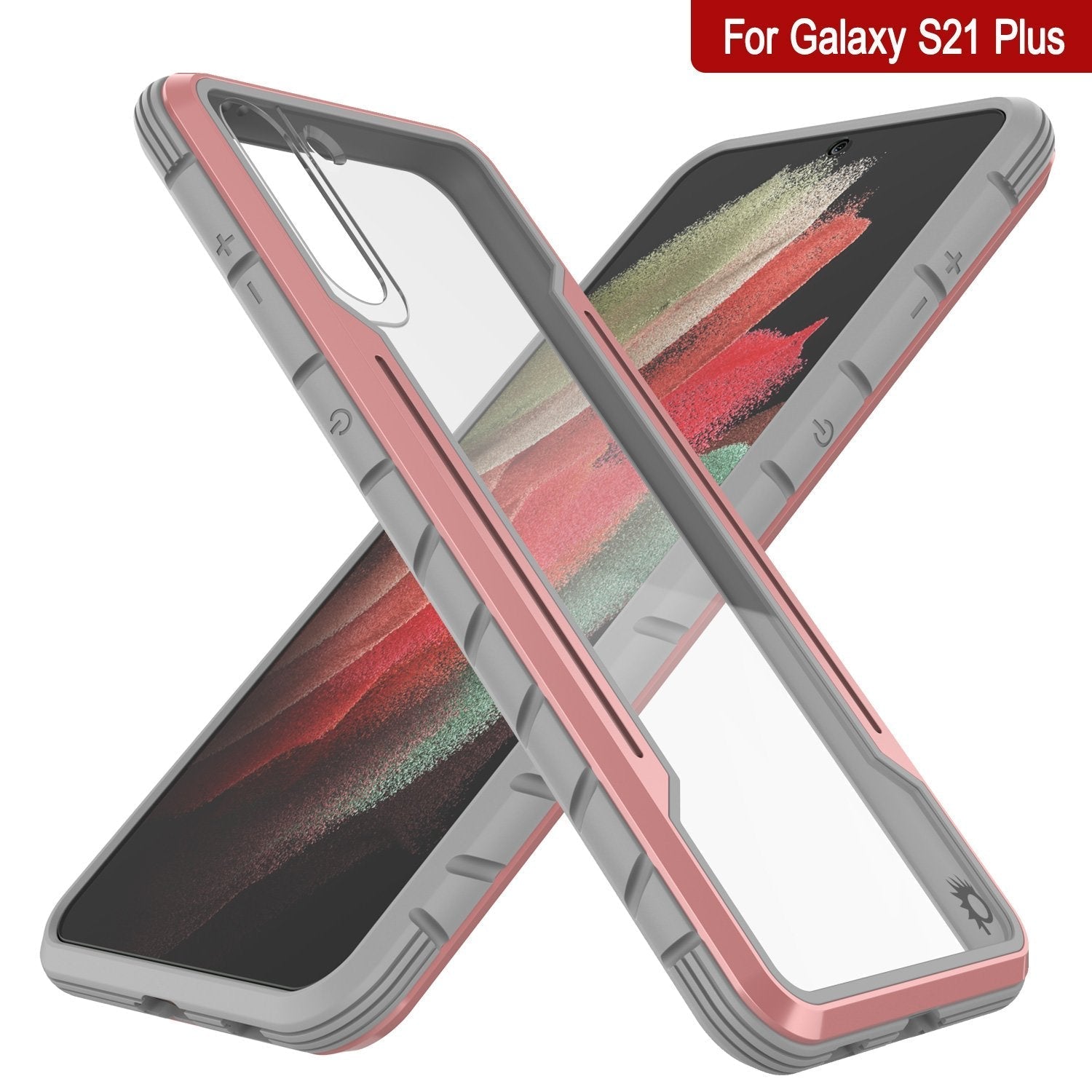Capa de proteção militar de grau multilayer Punkcase S21+ Plus ravenger [Rose-Gold]