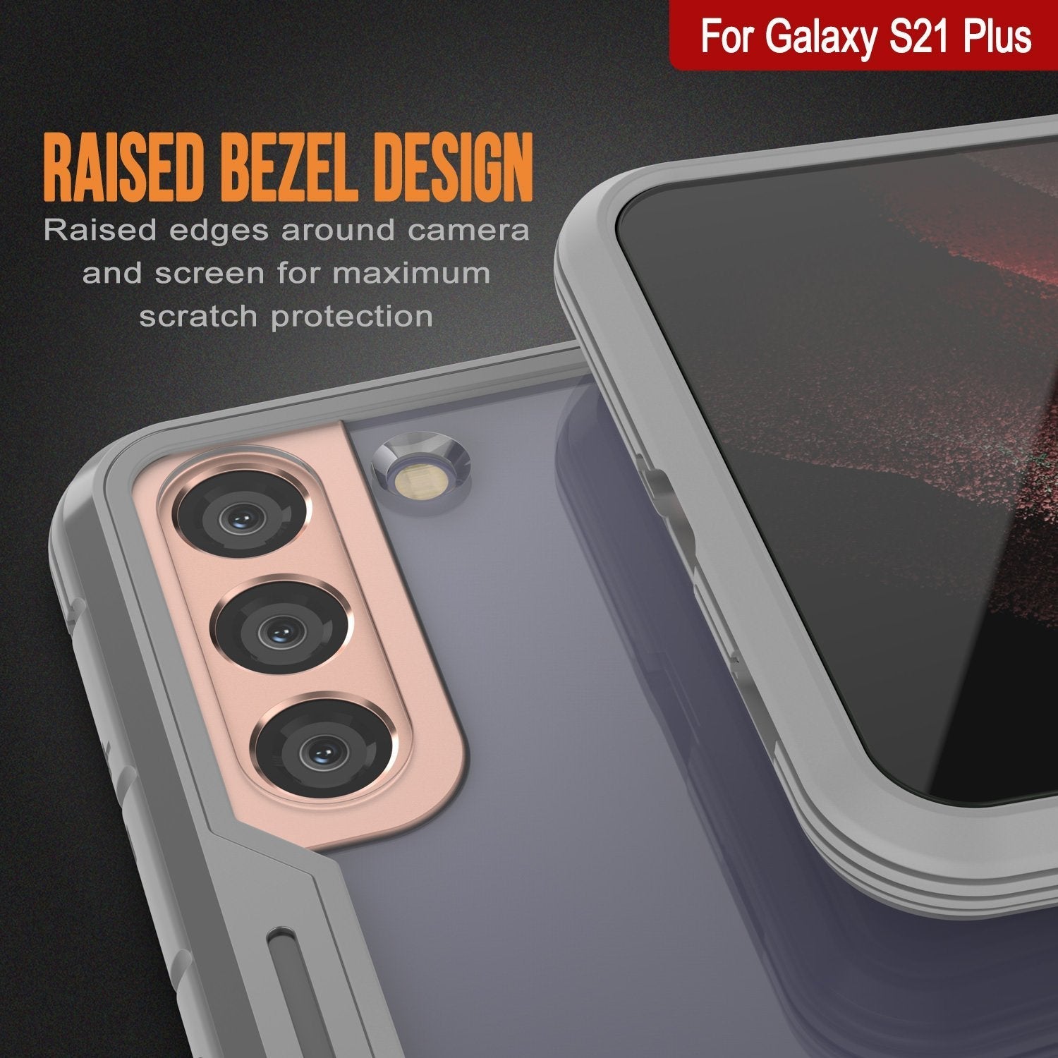 Capa Punkcase S21+ Plus ravenger Protetora de Grau Militar de Múltiplas Camadas [Cinza]