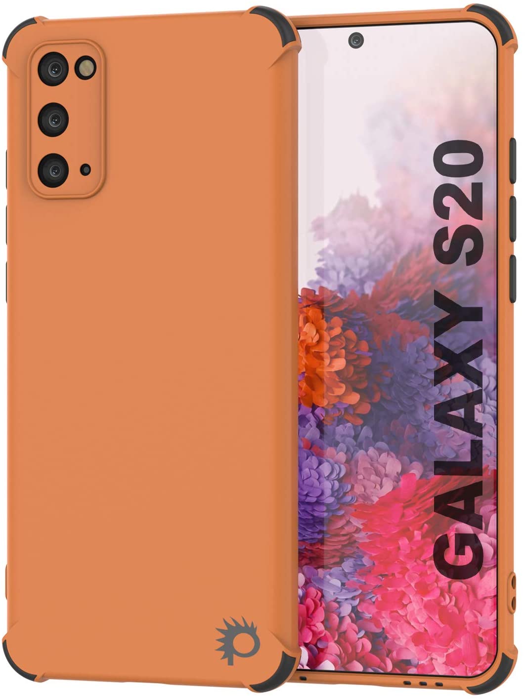 Capa de TPU leve e protetora da série Sunshine Punkcase para Galaxy S20 [Laranja]