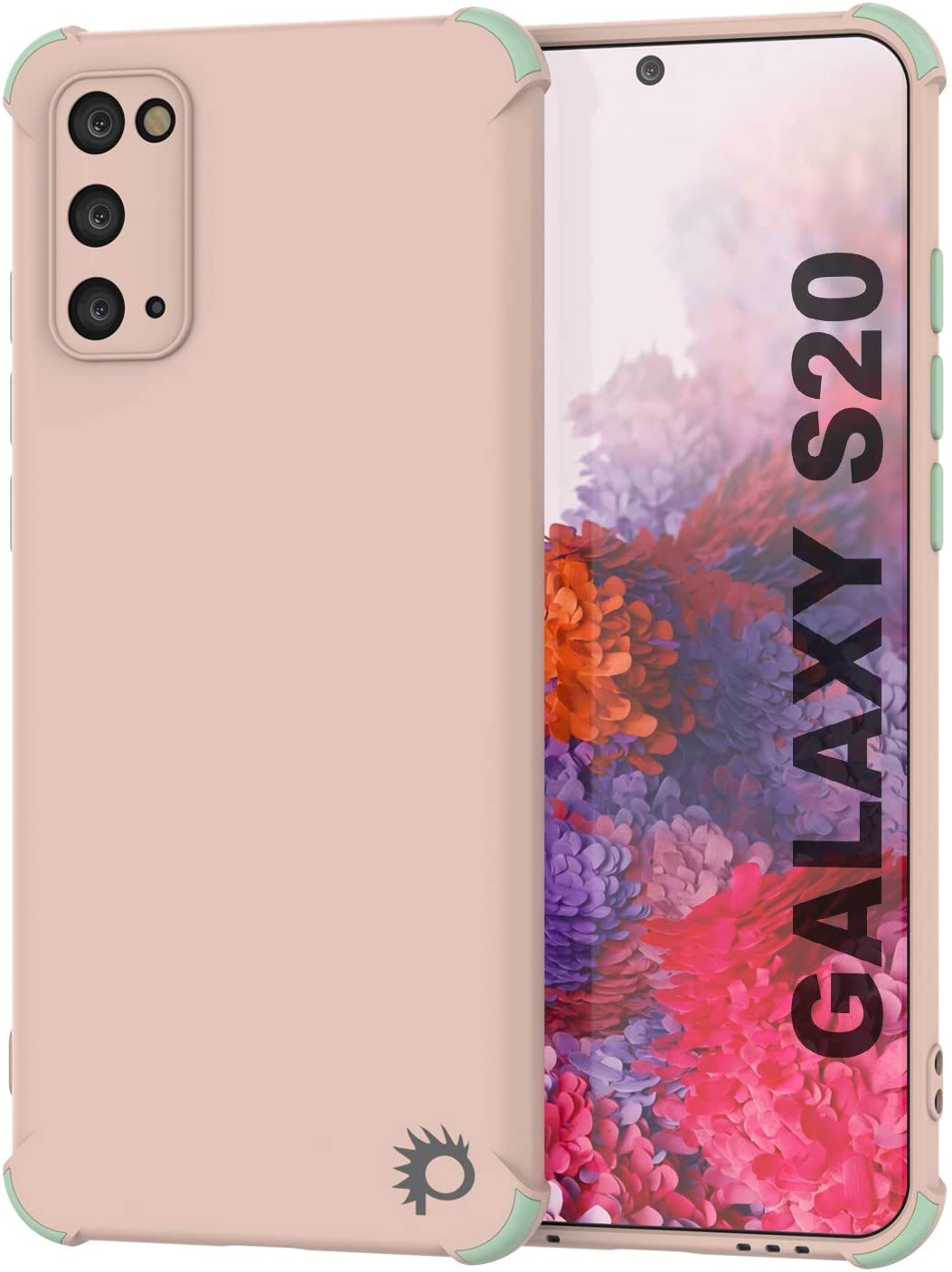Capa protetora e leve Punkcase em TPU [Série Sunshine] para Galaxy S20 [Rosa]