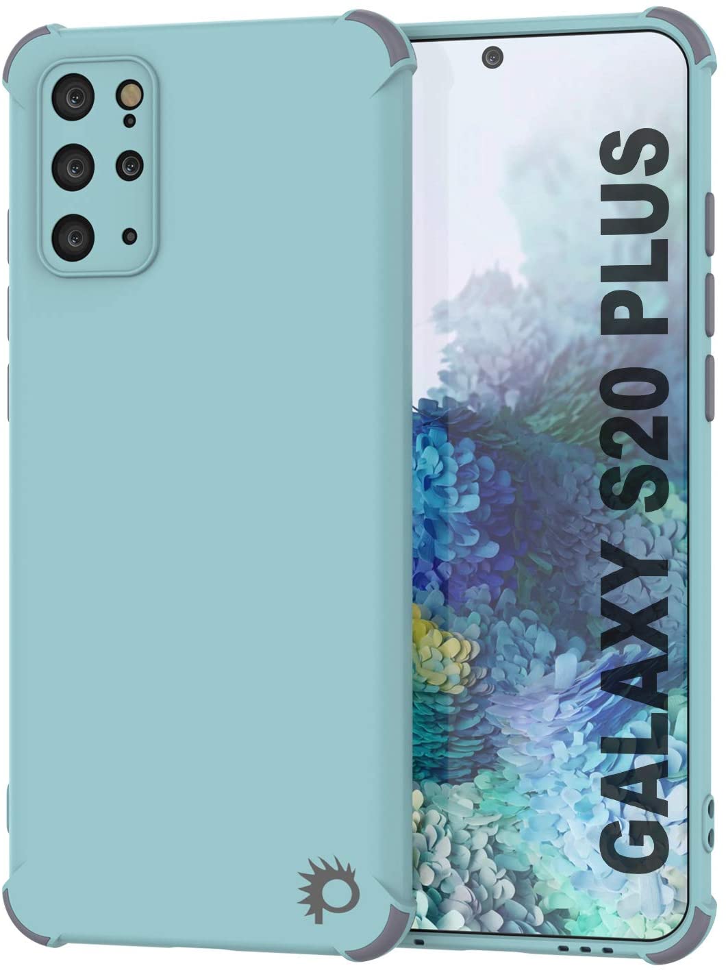 Capa protetora e leve de TPU Punkcase [Série Sunshine] para Galaxy S20+ Plus [Azul-Verde]