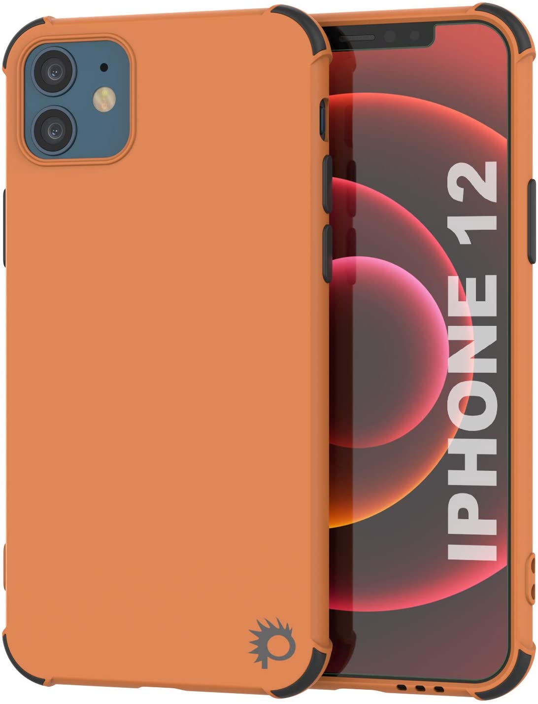 Capa de TPU Protetora e Leve da Punkcase [Série Sunshine] para iPhone 12 [Laranja]