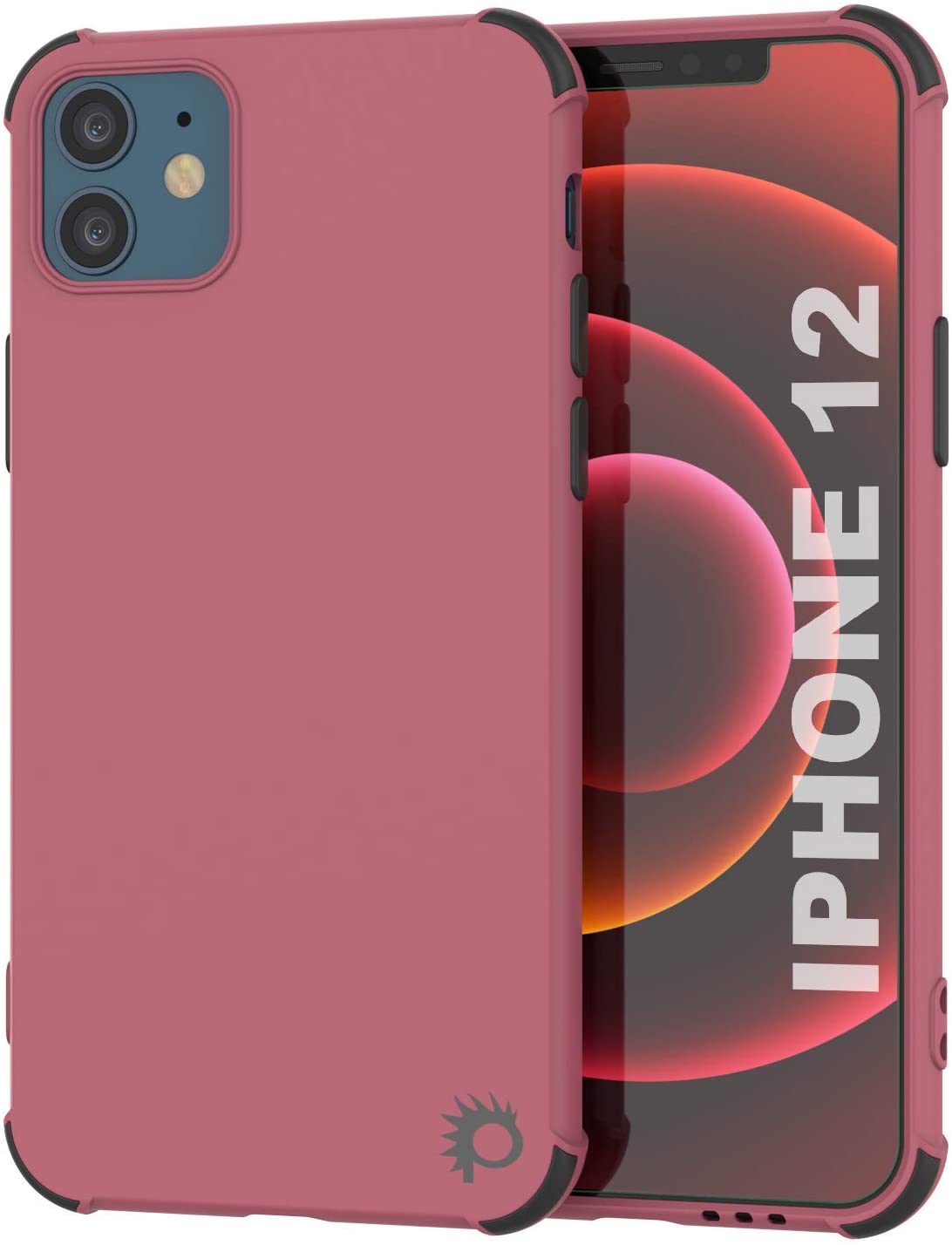 Capa protetora e leve de TPU da Punkcase [Série Sunshine] para iPhone 12 [Rosa]