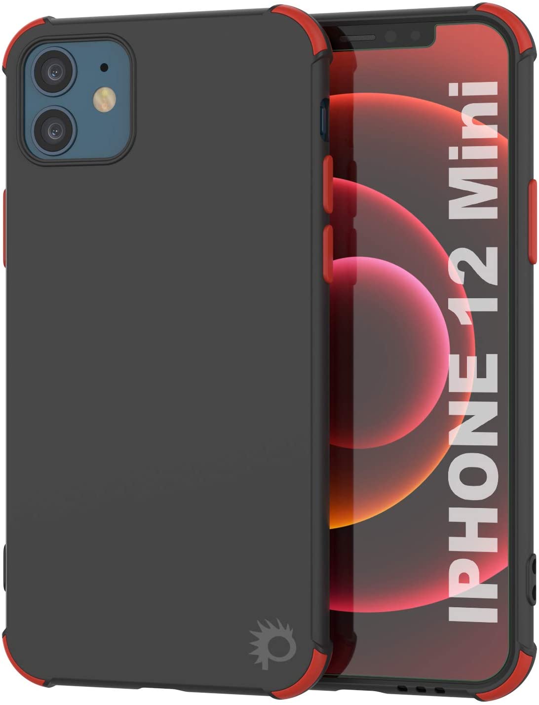 Capa protetora e leve em TPU da Punkcase [Série Sunshine] para iPhone 12 Mini [Preto]