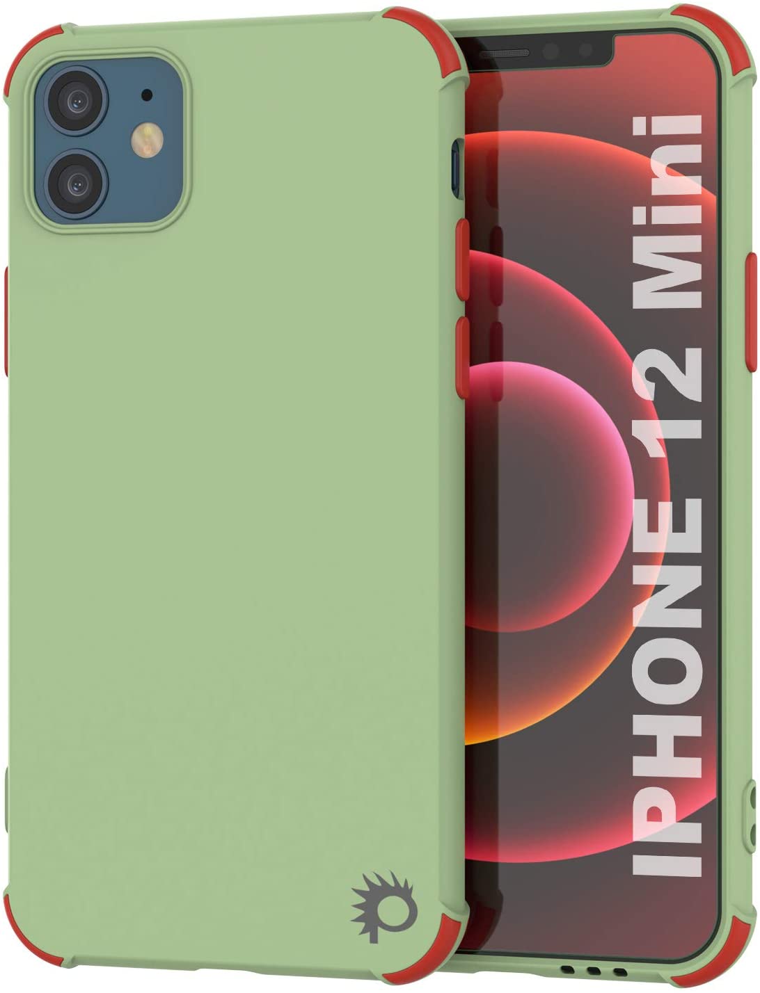 Capa protetora e leve em TPU da Punkcase [Série Sunshine] para iPhone 12 Mini [Verde Claro]