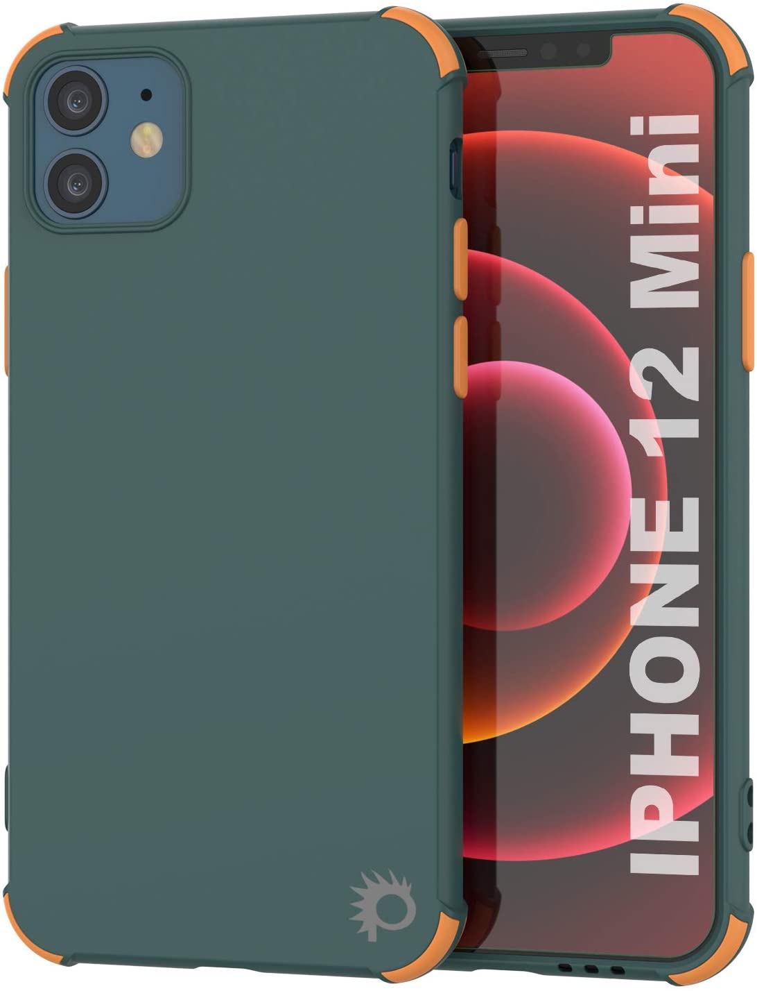 Capa de TPU protetora e leve Punkcase [Série Sunshine] para iPhone 12 Mini [Verde Escuro]