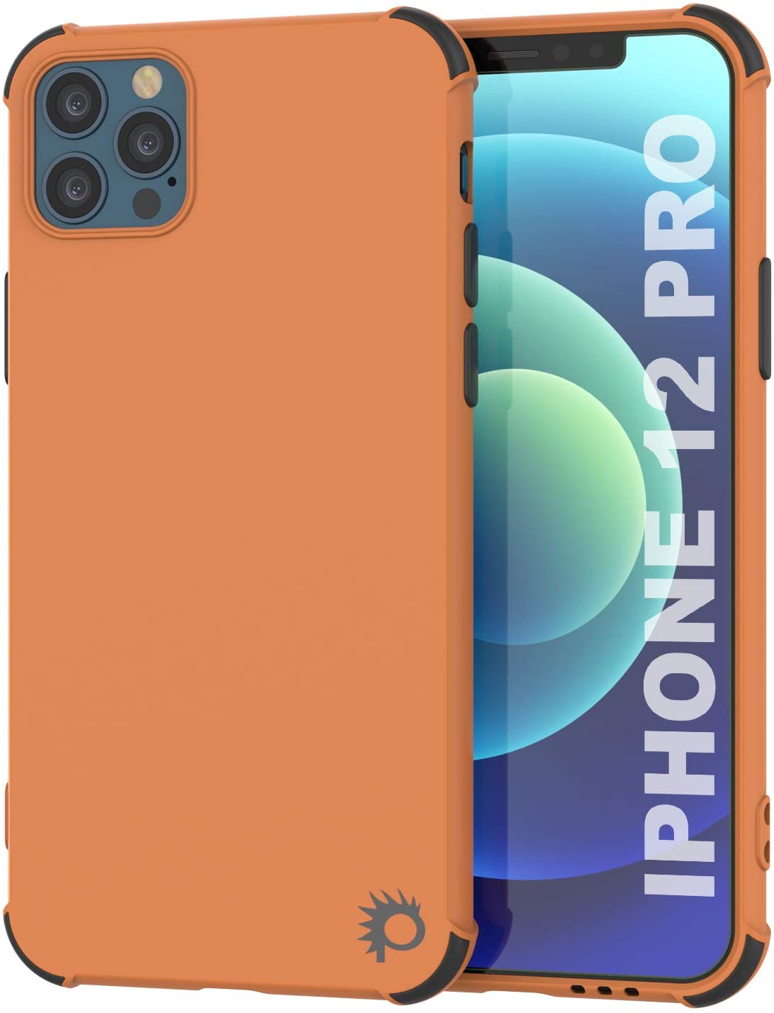 Capa protetora e leve de TPU Punkcase [Série Sunshine] para iPhone 12 Pro [Laranja]