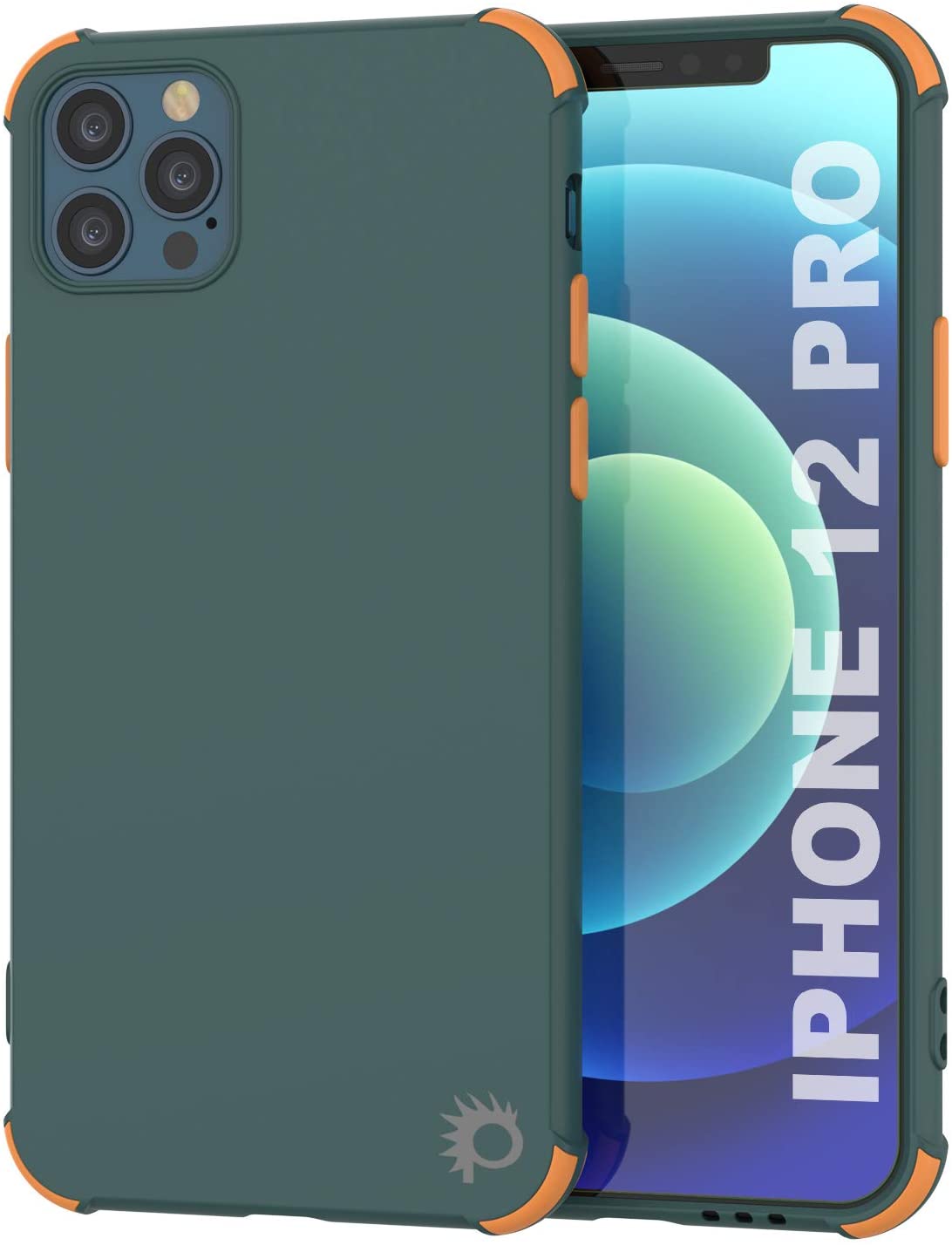 Capa protetora e leve de TPU Punkcase [Série Sunshine] para iPhone 12 Pro [Verde Escuro]