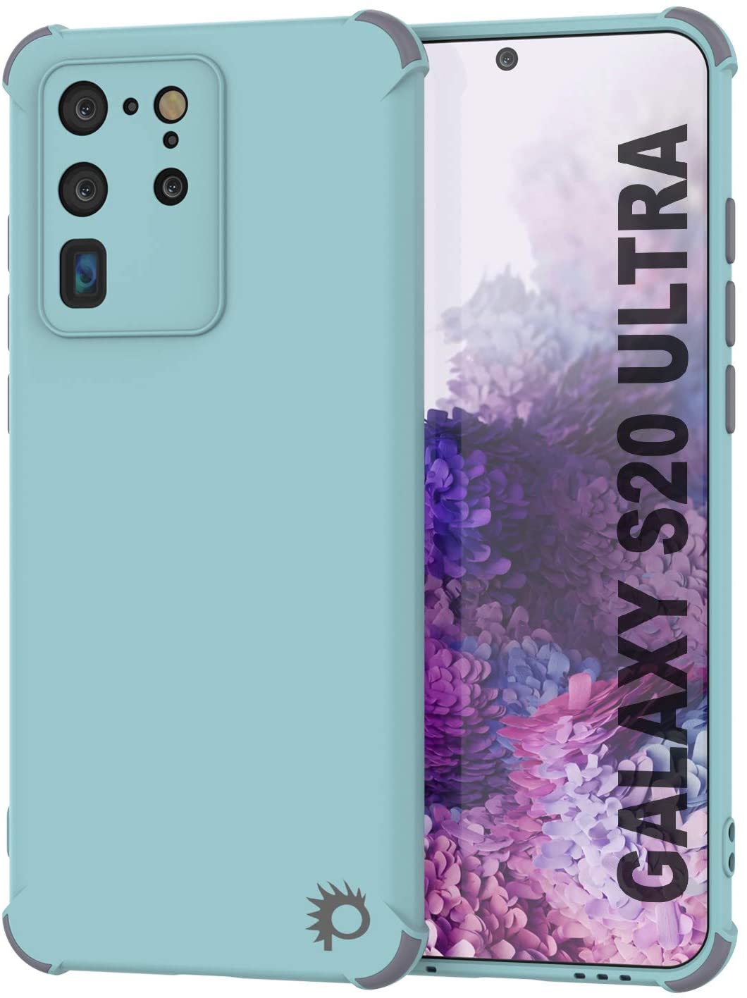 Capa protetora e leve Punkcase TPU [Série Sunshine] para Galaxy S20 Ultra [Verde-água]