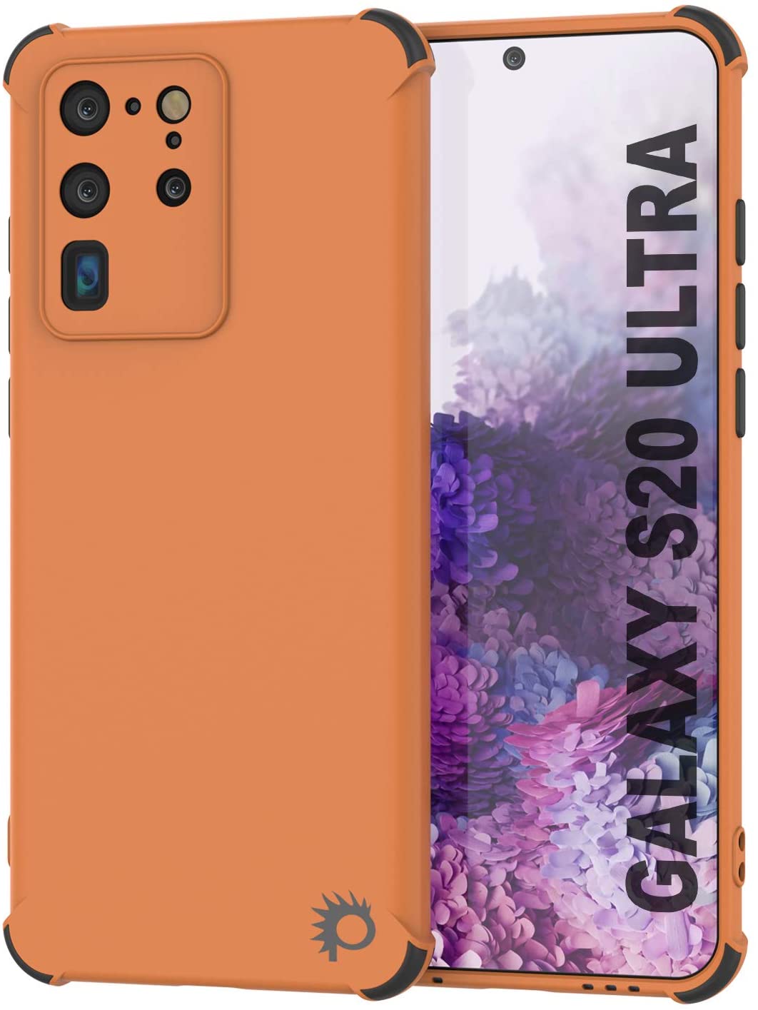 Capa protetora Punkcase leve e durável TPU [Série Sunshine] para Galaxy S20 Ultra [Laranja]