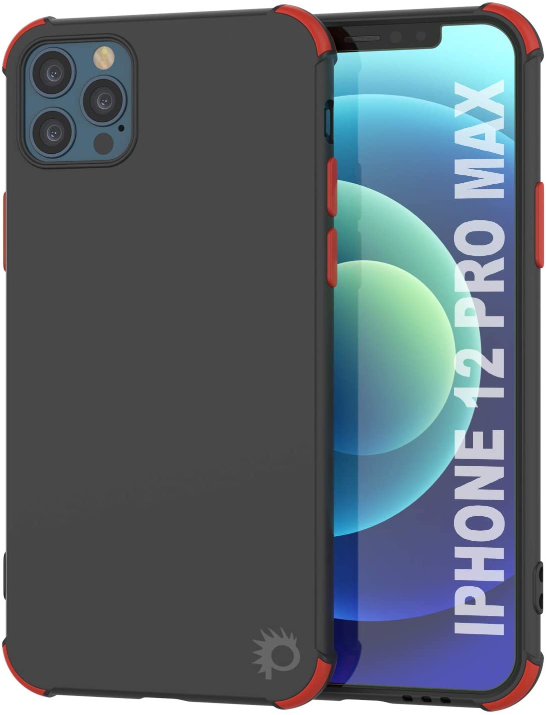 Capa protetora e leve de TPU Punkcase [Série Sunshine] para iPhone 12 Pro Max [Preto]