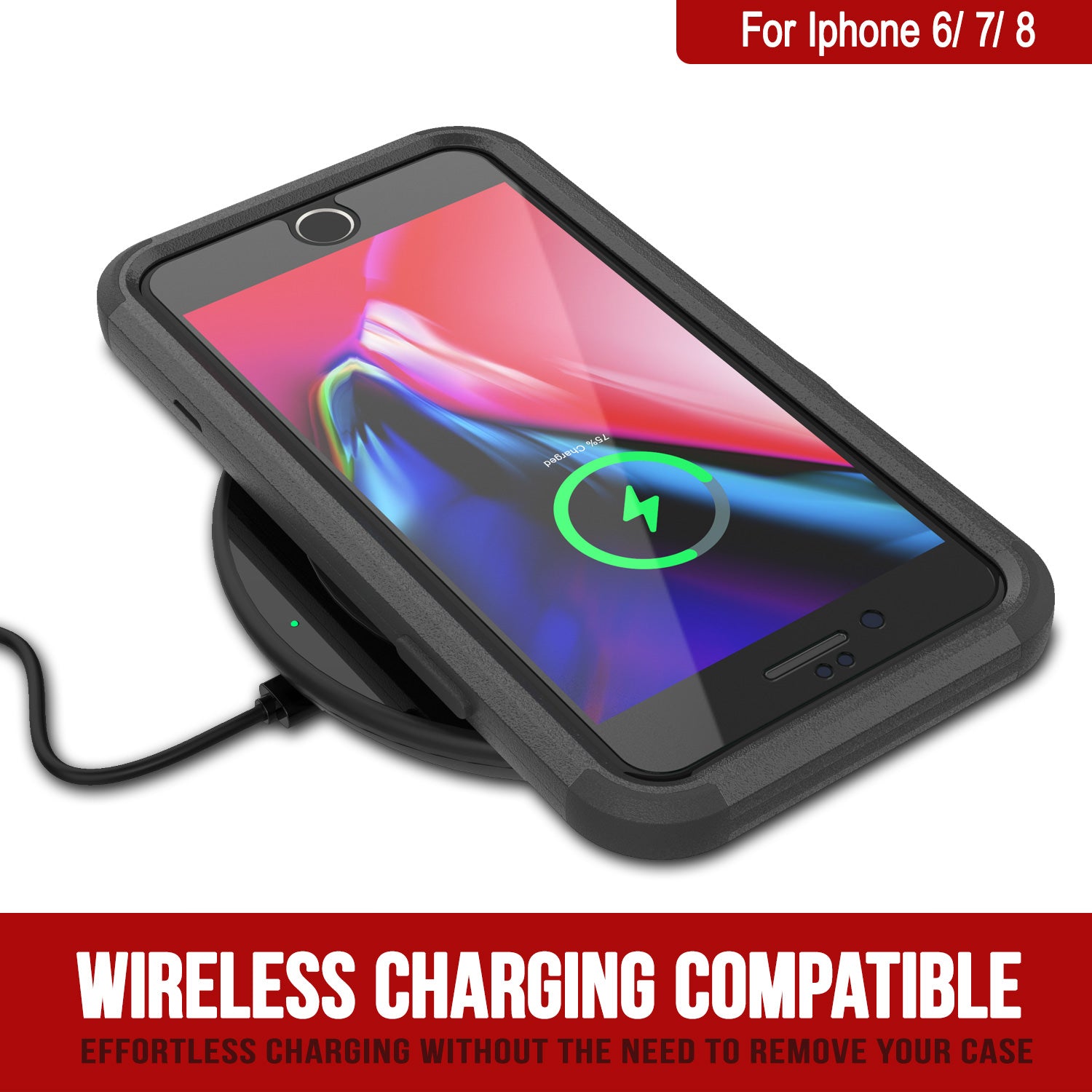 Punkcase for iPhone 6 Belt Clip Multilayer Holster Case [Patron Series] [Black]