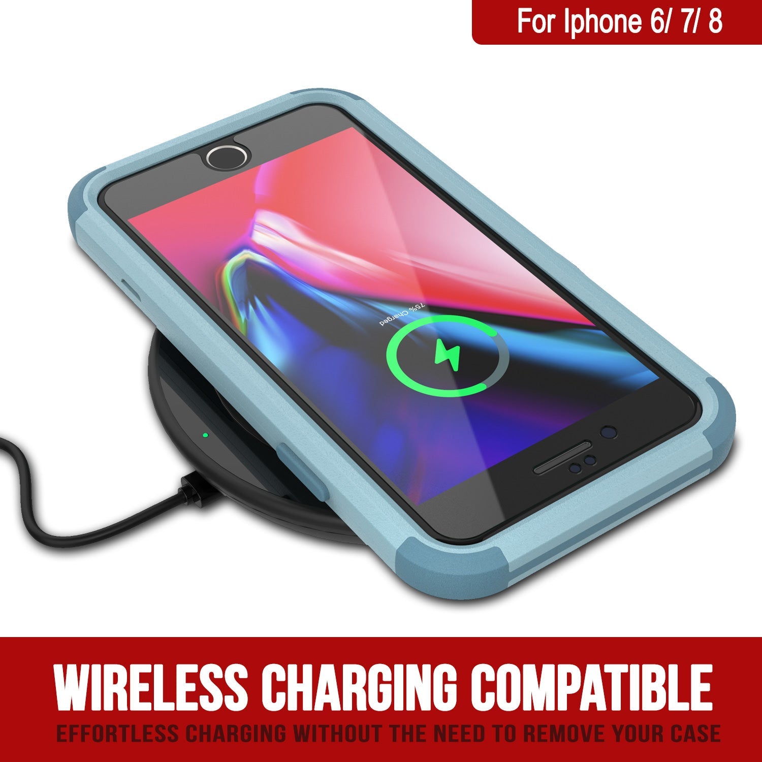 Punkcase for iPhone 7 Belt Clip Multilayer Holster Case [Patron Series] [Mint]