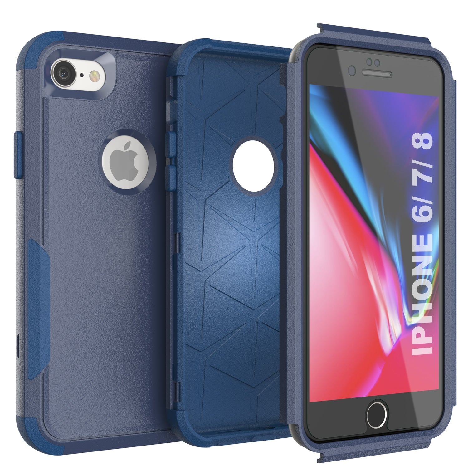Punkcase for iPhone 6 Belt Clip Multilayer Holster Case [Patron Series] [Navy]