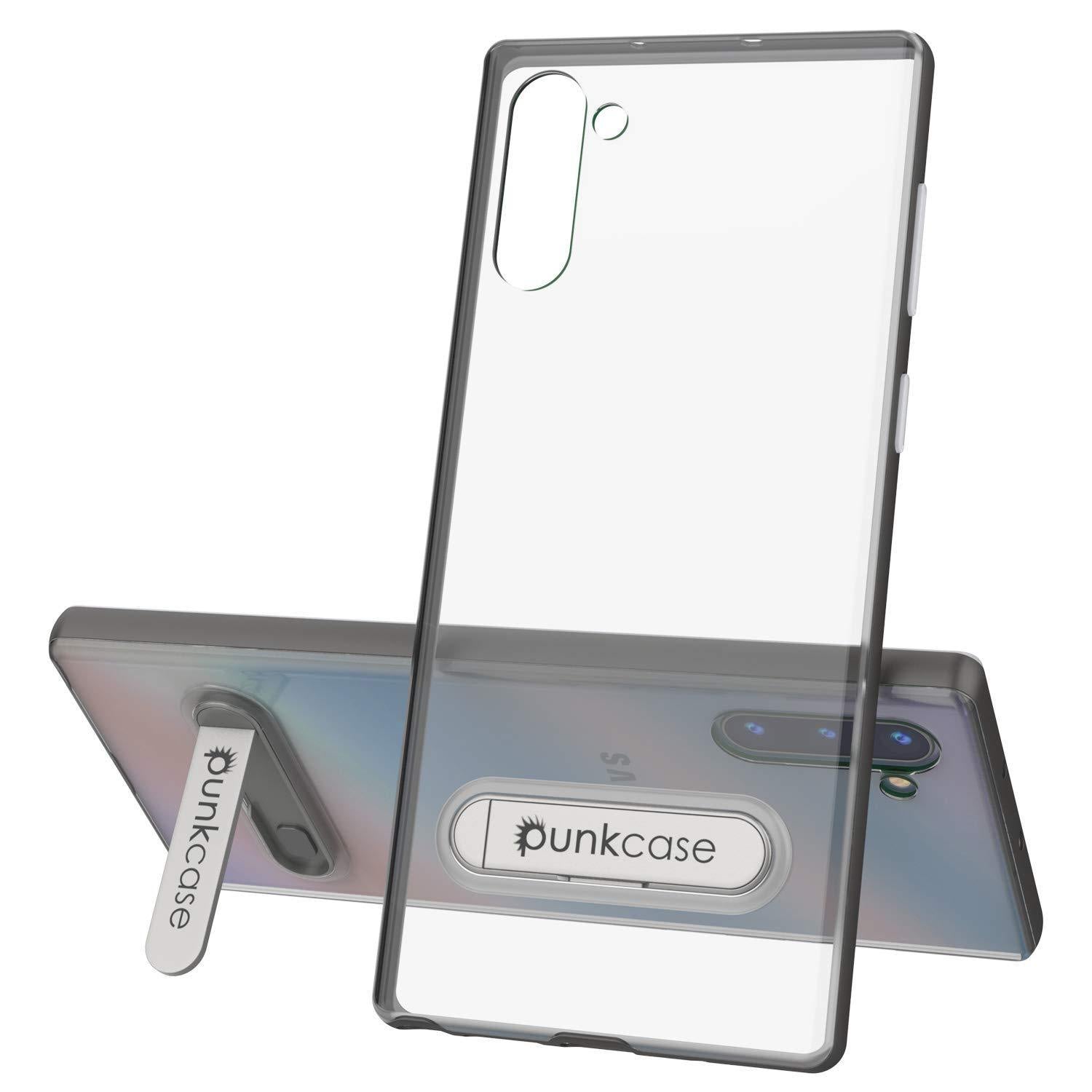 Capa de Armadura PunkCase Lucid 3.0 para Galaxy Note 10 com Suporte Integrado e Protetor de Tela [Cinza]