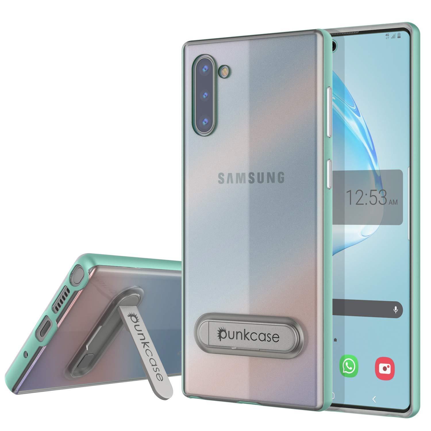 Capa de armadura PunkCase Lucid 3.0 Galaxy Note 10 com suporte integrado e protetor de tela [Azul-petróleo]
