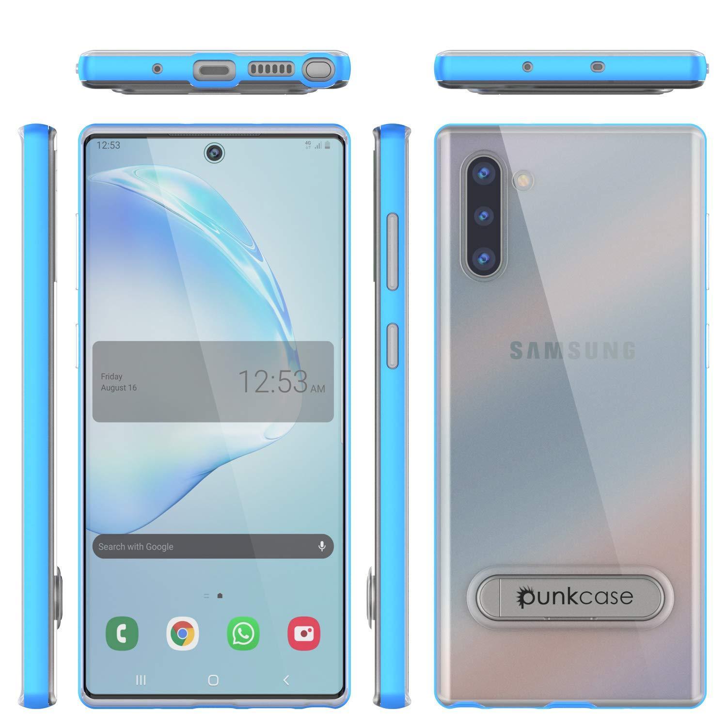 Capa de armadura PunkCase Armor Galaxy Note 10 Lucid 3.0 com suporte integrado e protetor de tela [Azul]