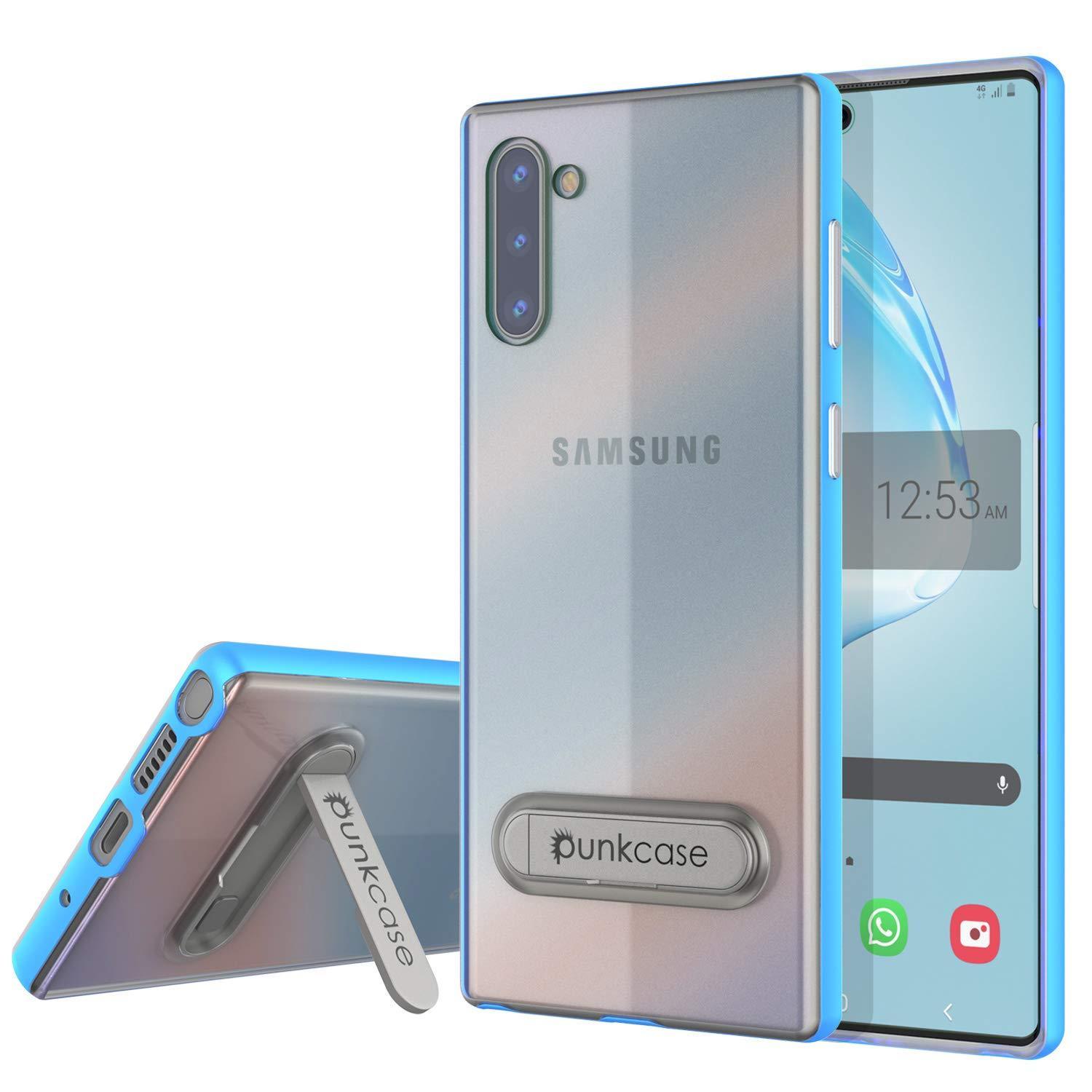 Capa de armadura PunkCase Armor Galaxy Note 10 Lucid 3.0 com suporte integrado e protetor de tela [Azul]