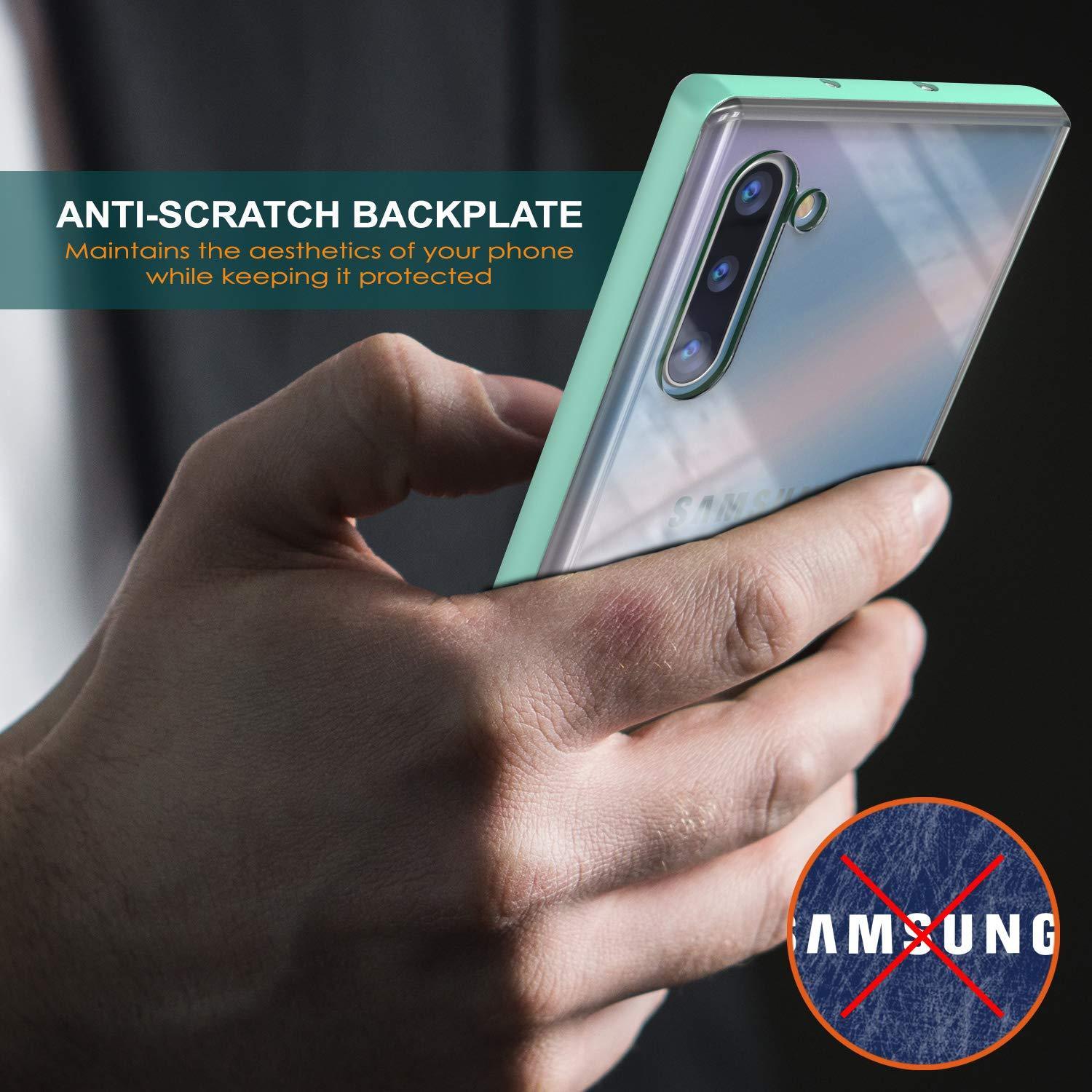 Capa de armadura PunkCase Lucid 3.0 Galaxy Note 10 com suporte integrado e protetor de tela [Azul-petróleo]