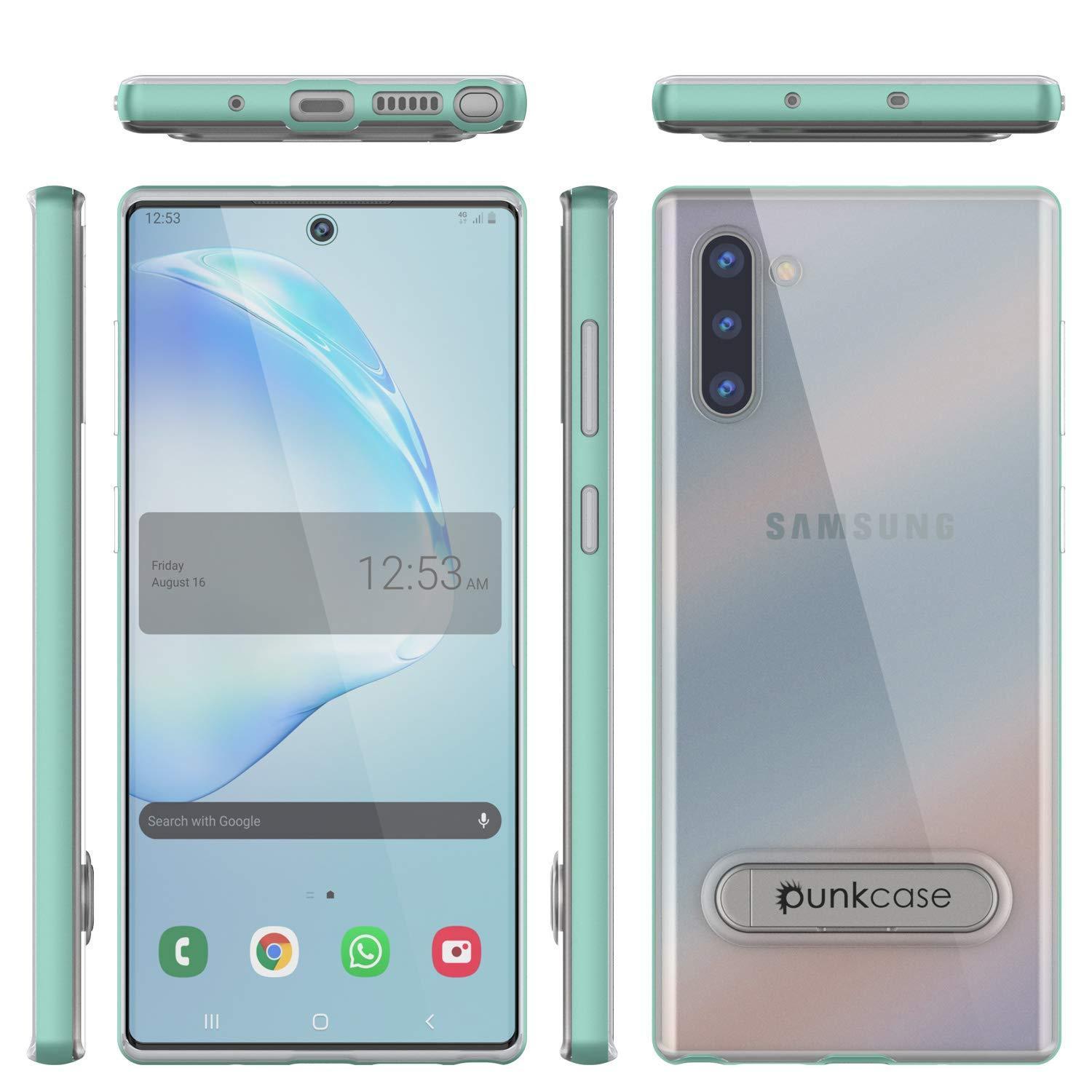Capa de armadura PunkCase Lucid 3.0 Galaxy Note 10 com suporte integrado e protetor de tela [Azul-petróleo]