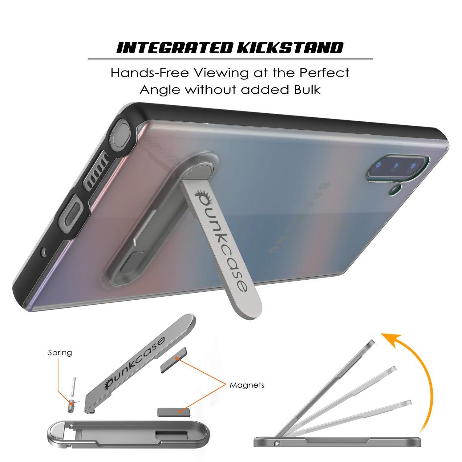 Capa de Armadura Galaxy Note 10 Lucid 3.0 PunkCase com Suporte Integrado e Protetor de Tela [Preto]