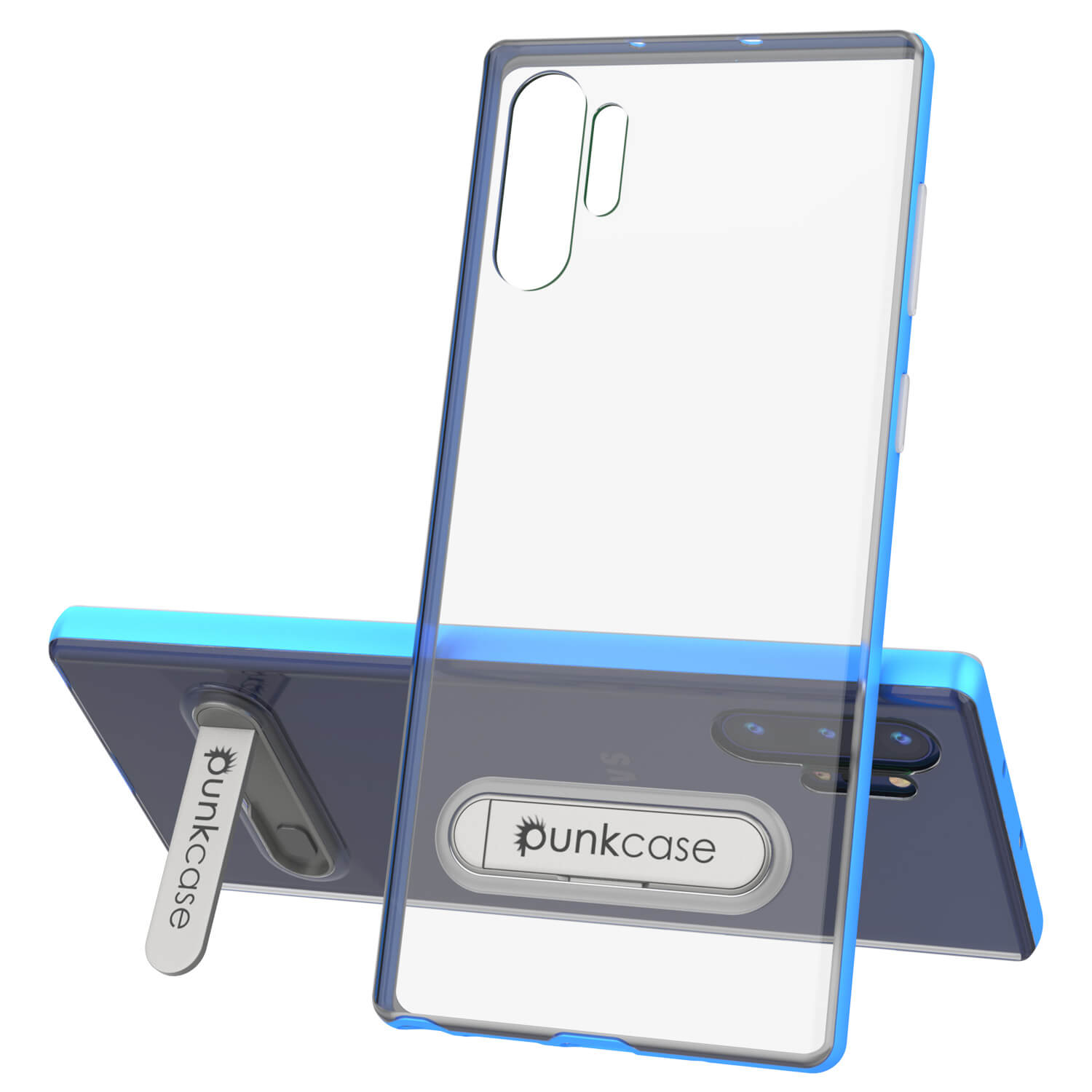 Galaxy Note 10+ Plus Capa Armadura PunkCase Lucid 3.0 com Suporte Integrado e Protetor de Tela [Azul]