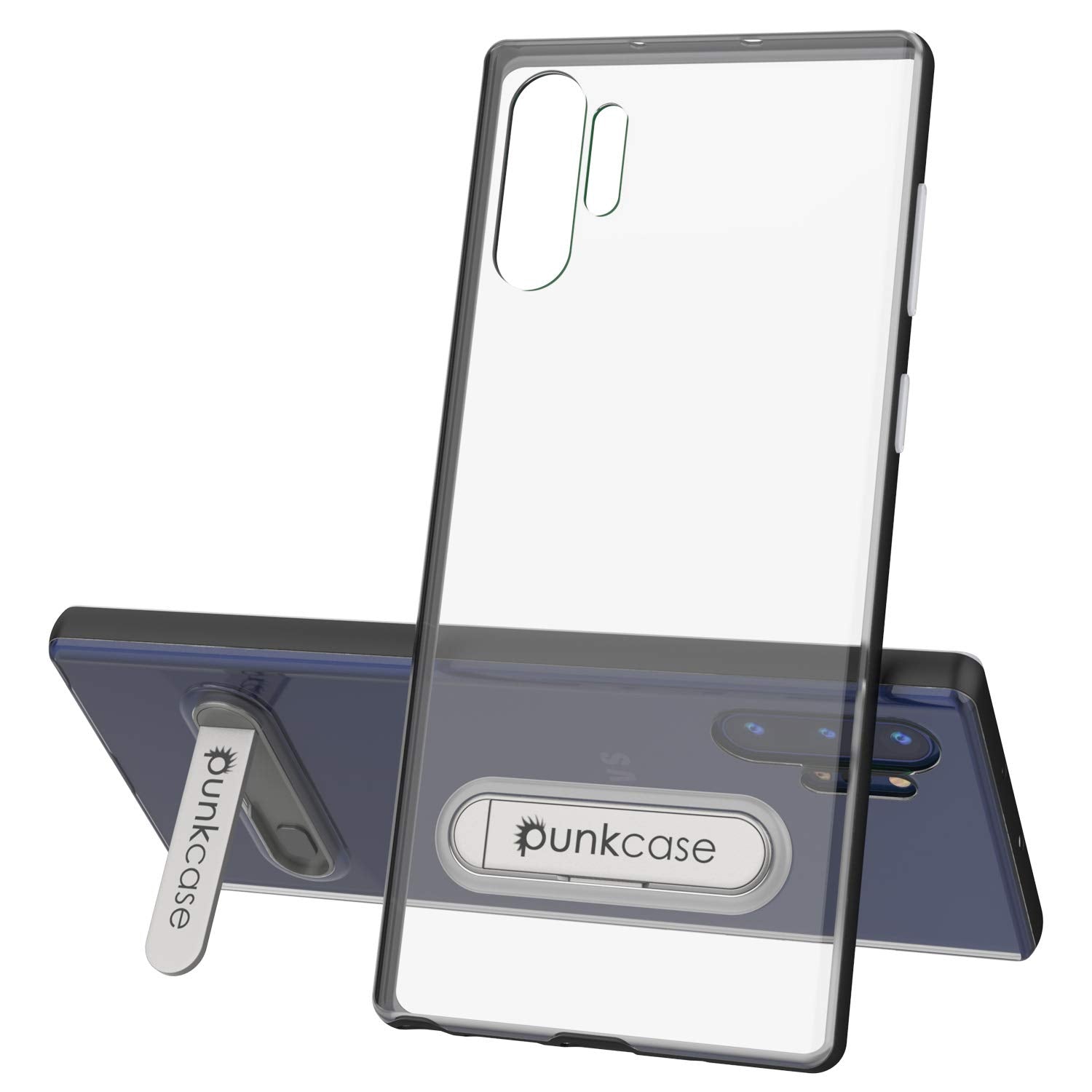 Capa Armadura Galaxy Note 10+ Plus Lucid 3.0 PunkCase com Suporte Integrado e Protetor de Tela [Preto]