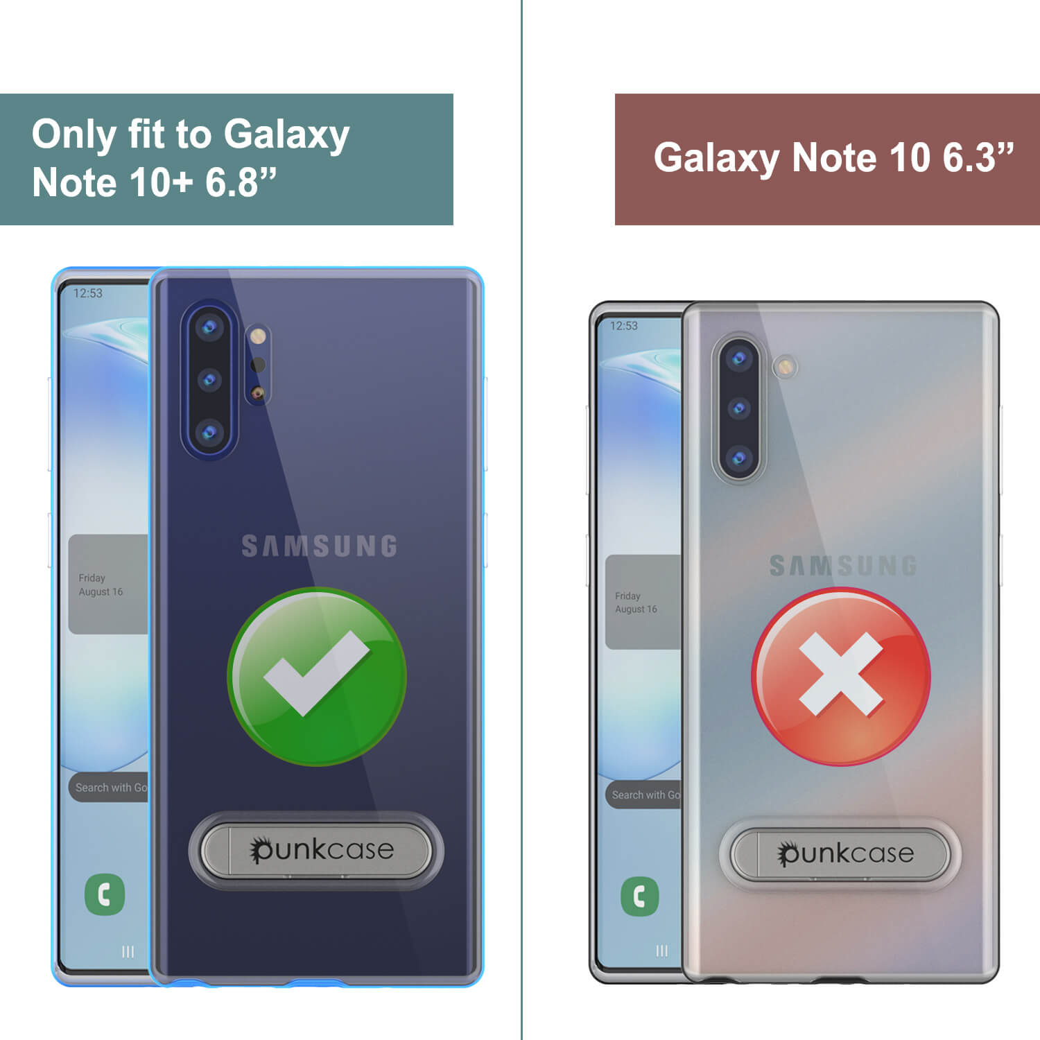 Galaxy Note 10+ Plus Capa Armadura PunkCase Lucid 3.0 com Suporte Integrado e Protetor de Tela [Azul]