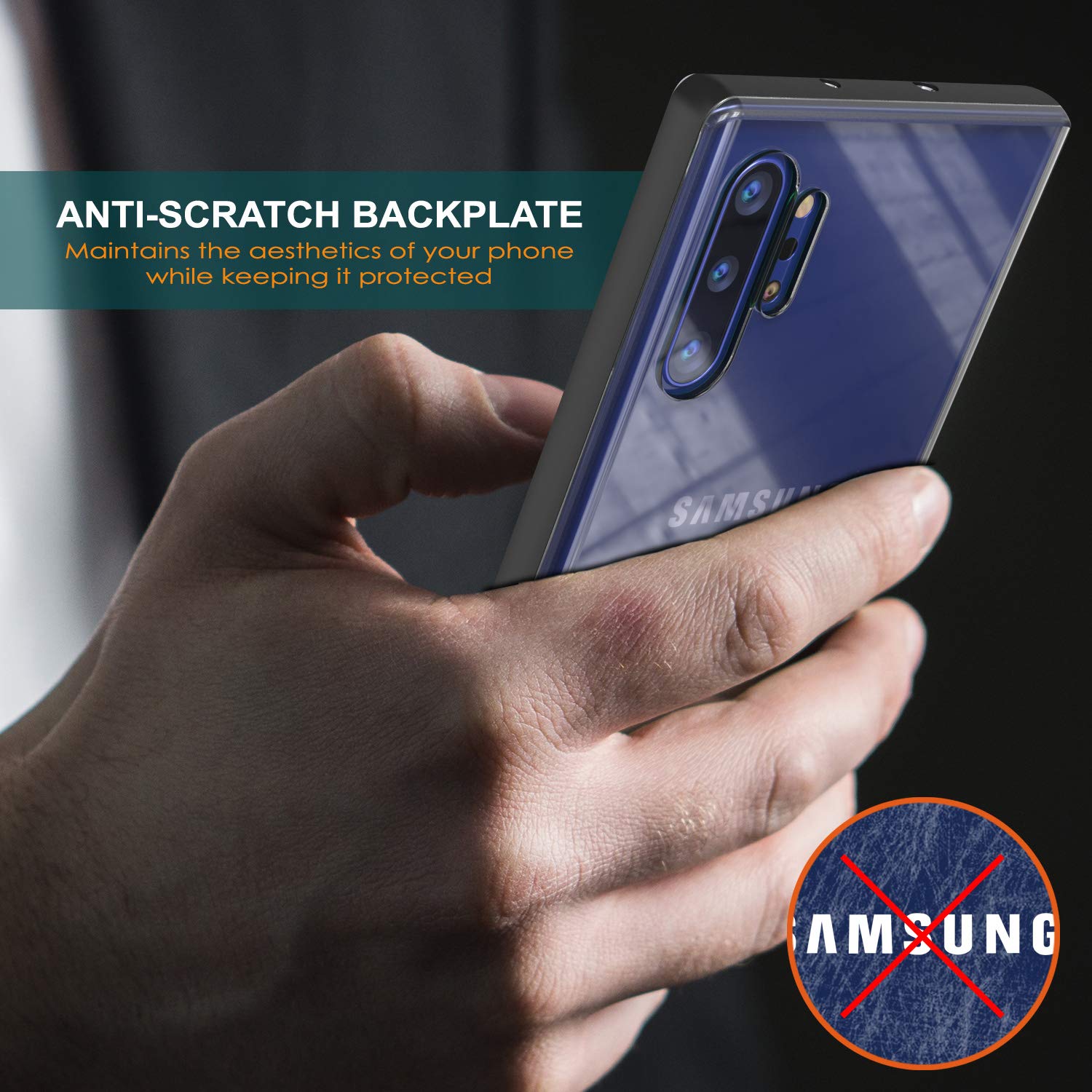 Capa Armadura Galaxy Note 10+ Plus Lucid 3.0 PunkCase com Suporte Integrado e Protetor de Tela [Preto]