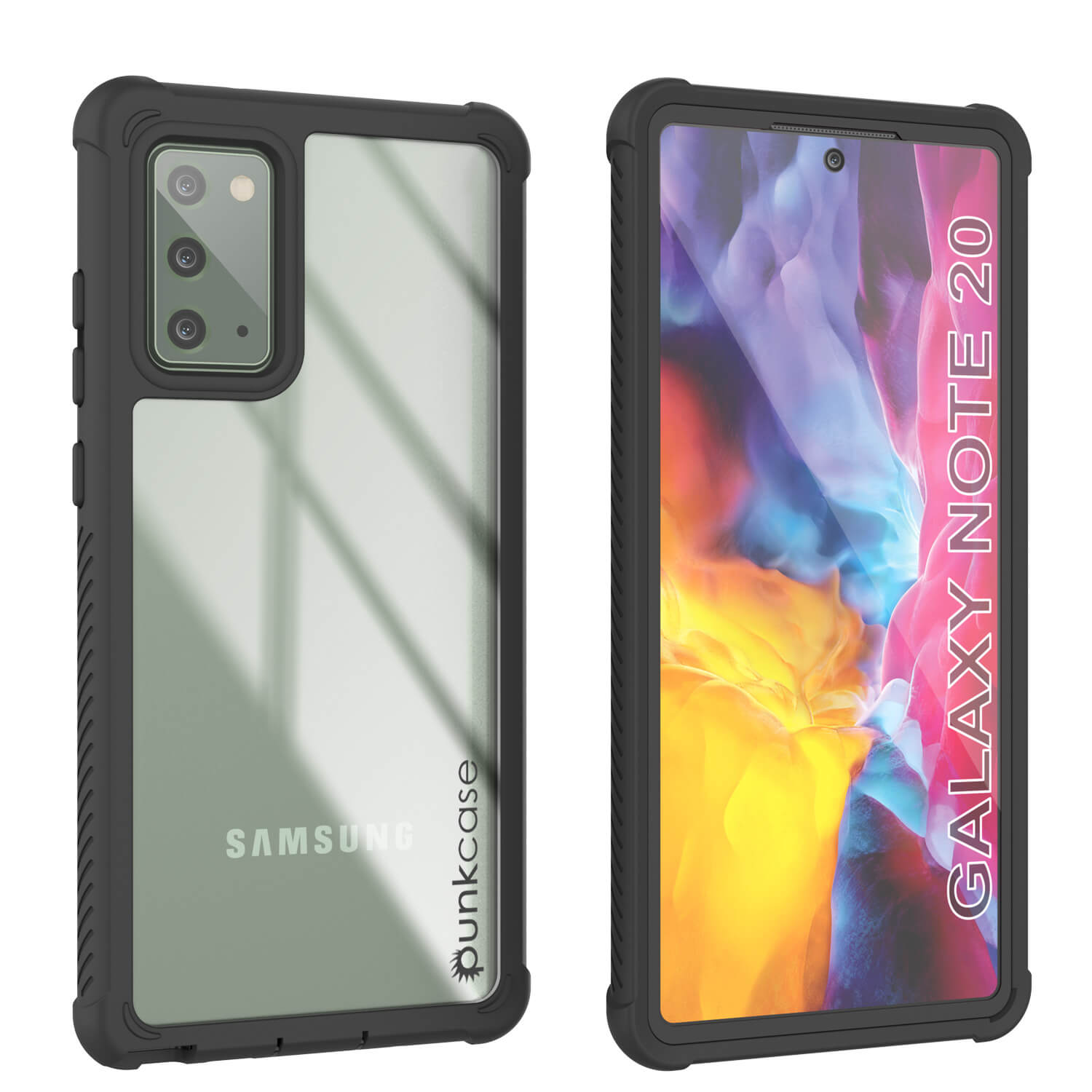 Capa Punkcase Galaxy Note 20, Série Espartana, Capa Resistente Transparente com Protetor de Tela Embutido