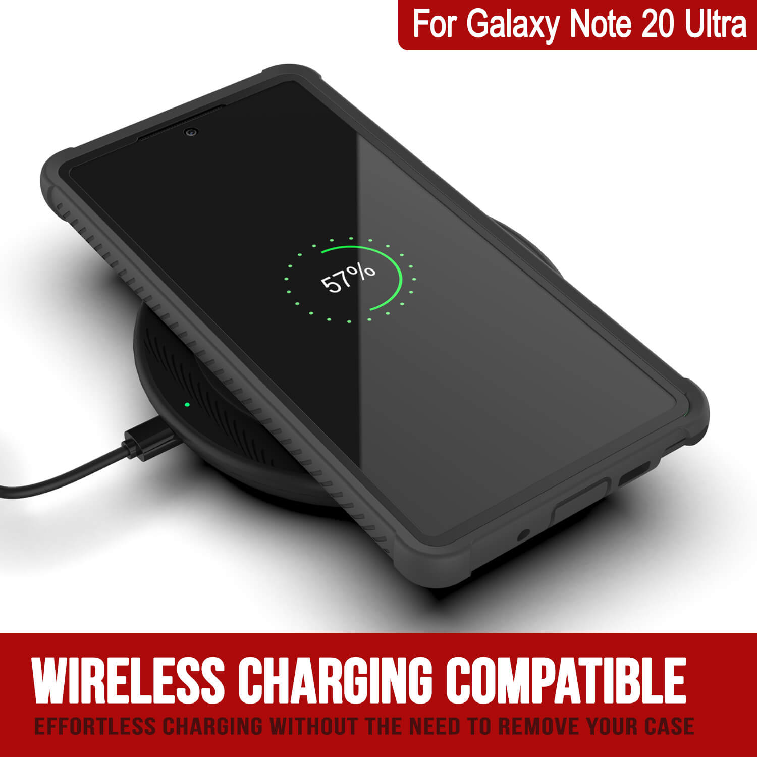 Capa Punkcase Galaxy Note 20 Ultra, Série Spartan, Capa Resistente Clara com Protetor de Tela Integrado.