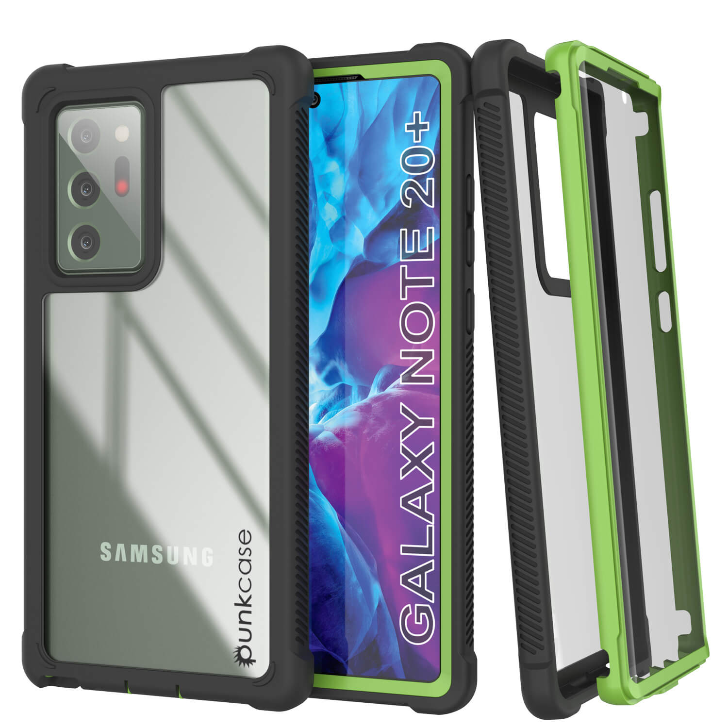 Capa Galaxy Note 20 Ultra Punkcase, [Série Espartana] Verde Claro Resistente Robusta com Protetor de Tela Embutido