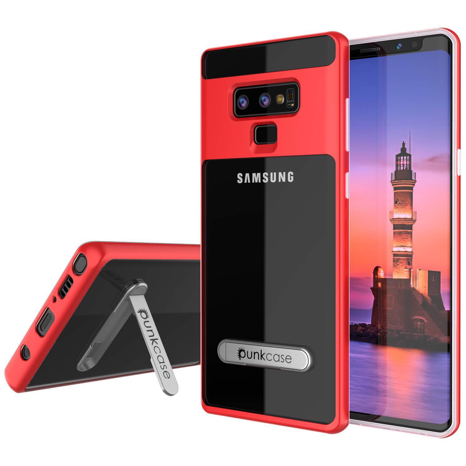 Galaxy Note 9 Capa de Armadura Lucid 3.0 da PunkCase com Suporte Integrado e Protetor de Tela [Vermelho]