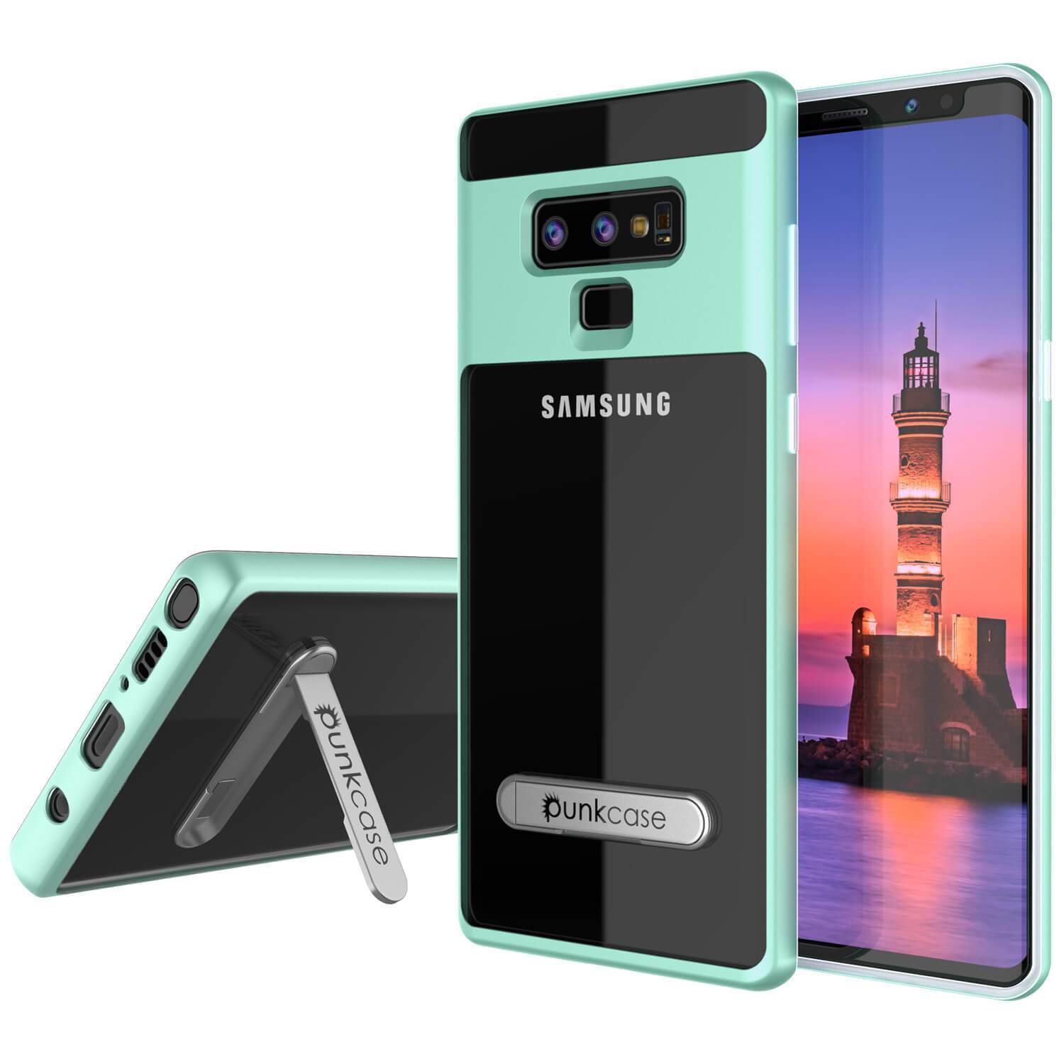 Capa protetora de armadura Galaxy Note 9 Lucid 3.0 PunkCase com suporte integrado e protetor de tela [Azul-petróleo]