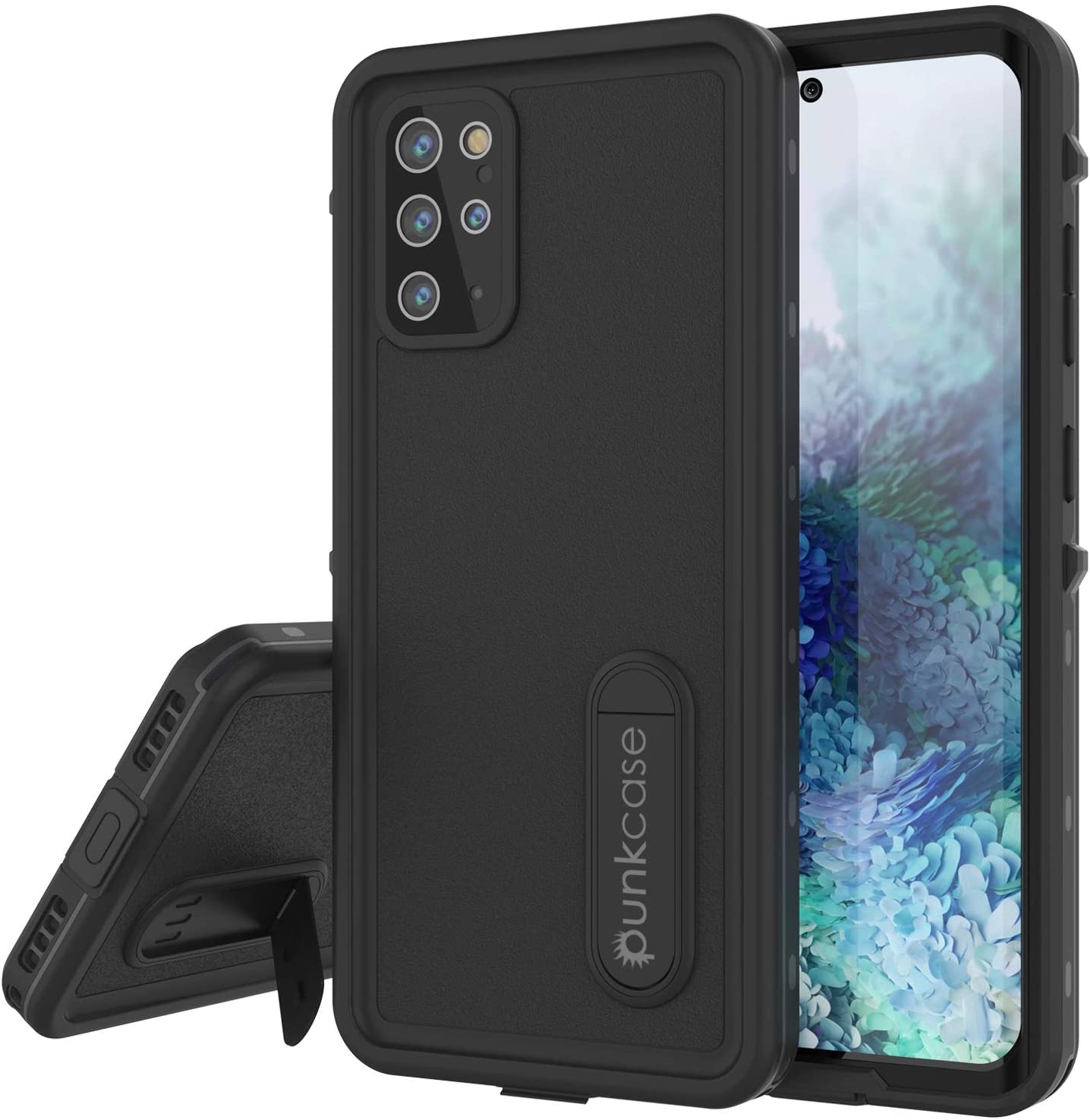 Capa à Prova d'Água Galaxy S20+ Plus, Punkcase [Série KickStud] Cobertura de Armadura [Preto]
