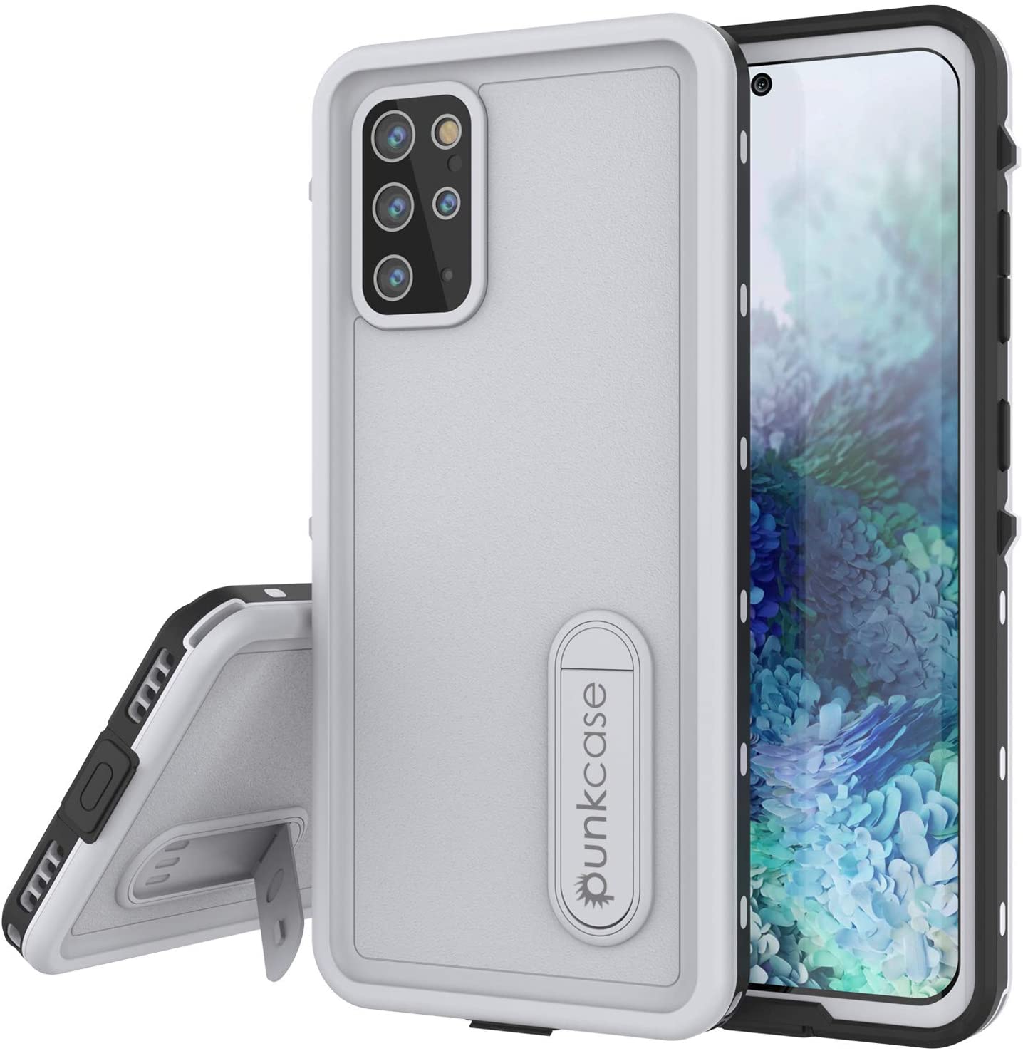 Capa à Prova de Água para Galaxy S20+ Plus, Punkcase [Série KickStud] Capa Blindada [Branca]