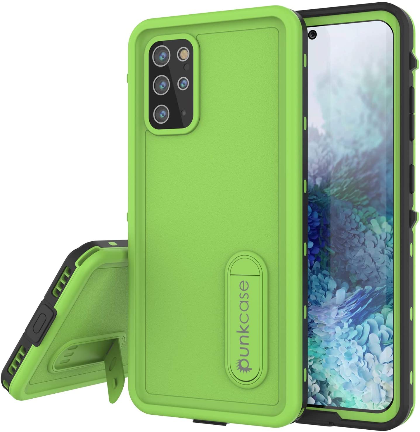 Capa à prova d'água Galaxy S20+ Plus, Punkcase [Série KickStud] Capa Armadura [Verde Claro]