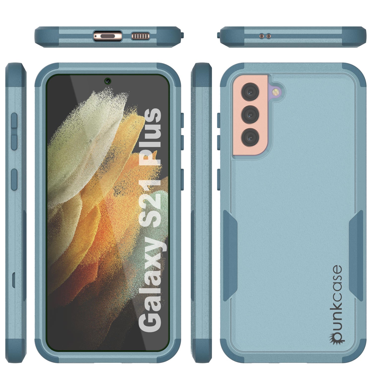 Punkcase for Galaxy S21+ Plus 5G Belt Clip Multilayer Holster Case [Patron Series] [Mint] (Color in image: Pink)